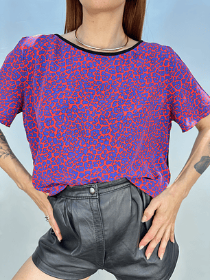POLERA SEDA ANIMAL PRINT I M