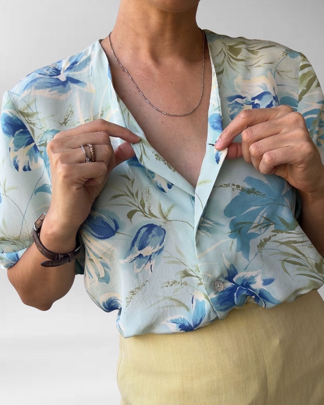 BLUSA SEDA VINTAGE | M-L 1