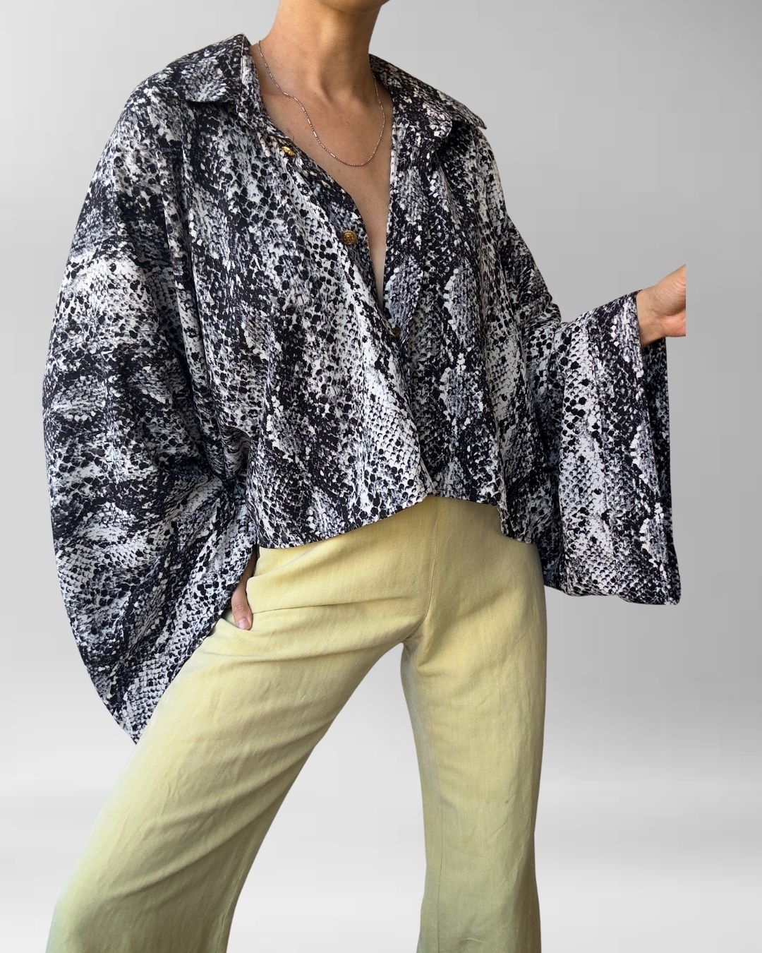 BLUSA O SOBRECAMISA ANIMAL PRINT | L-2XL 1