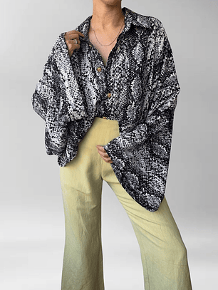 BLUSA O SOBRECAMISA ANIMAL PRINT | L-2XL