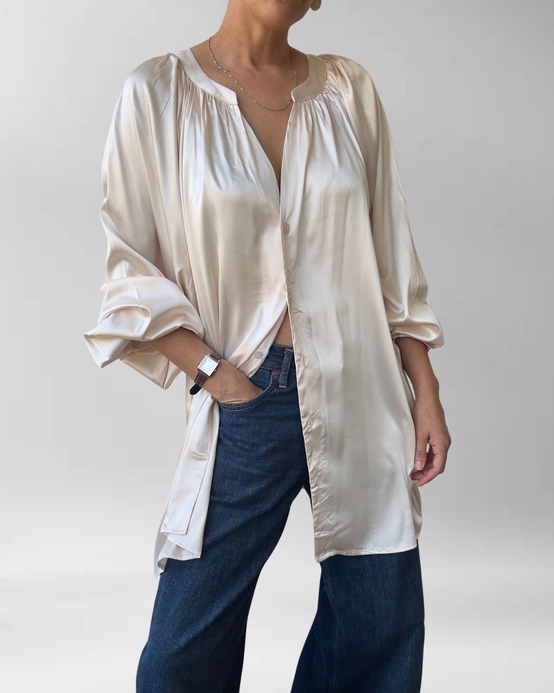 BLUSA SATINADA | XL-2XL 1