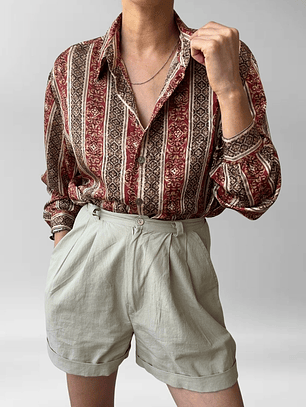 BLUSA VINTAGE ESTAMPADO MORO | M-L