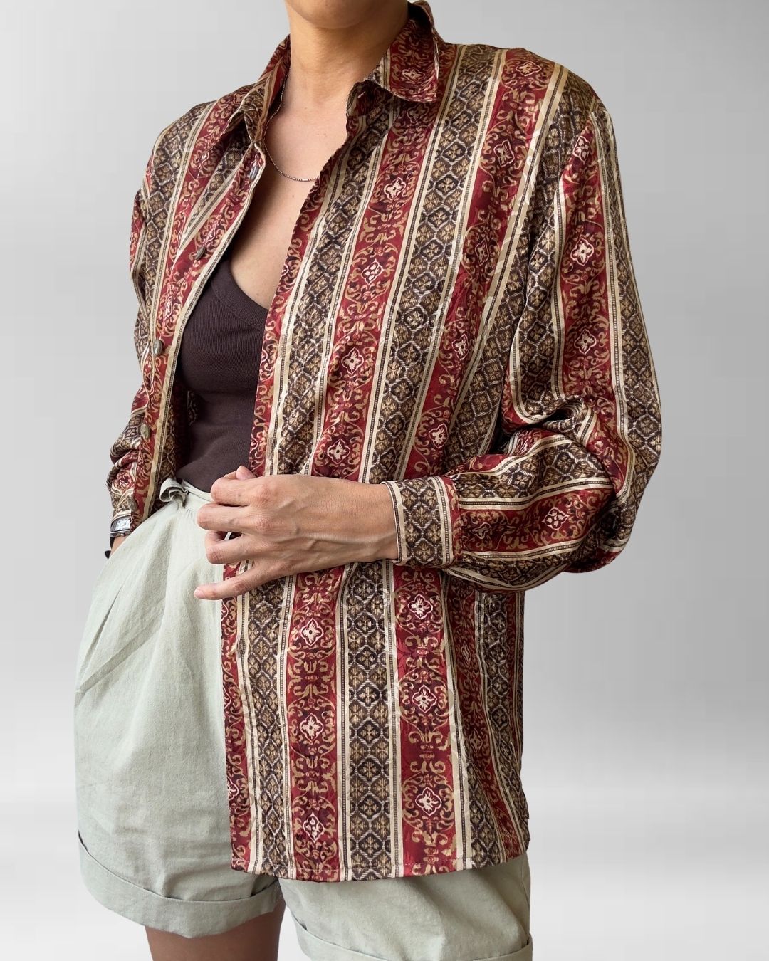 BLUSA VINTAGE ESTAMPADO MORO | M-L 2