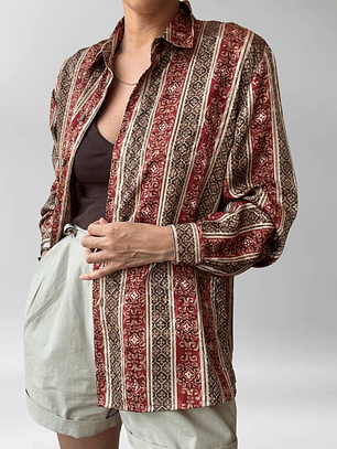 BLUSA VINTAGE ESTAMPADO MORO | M-L