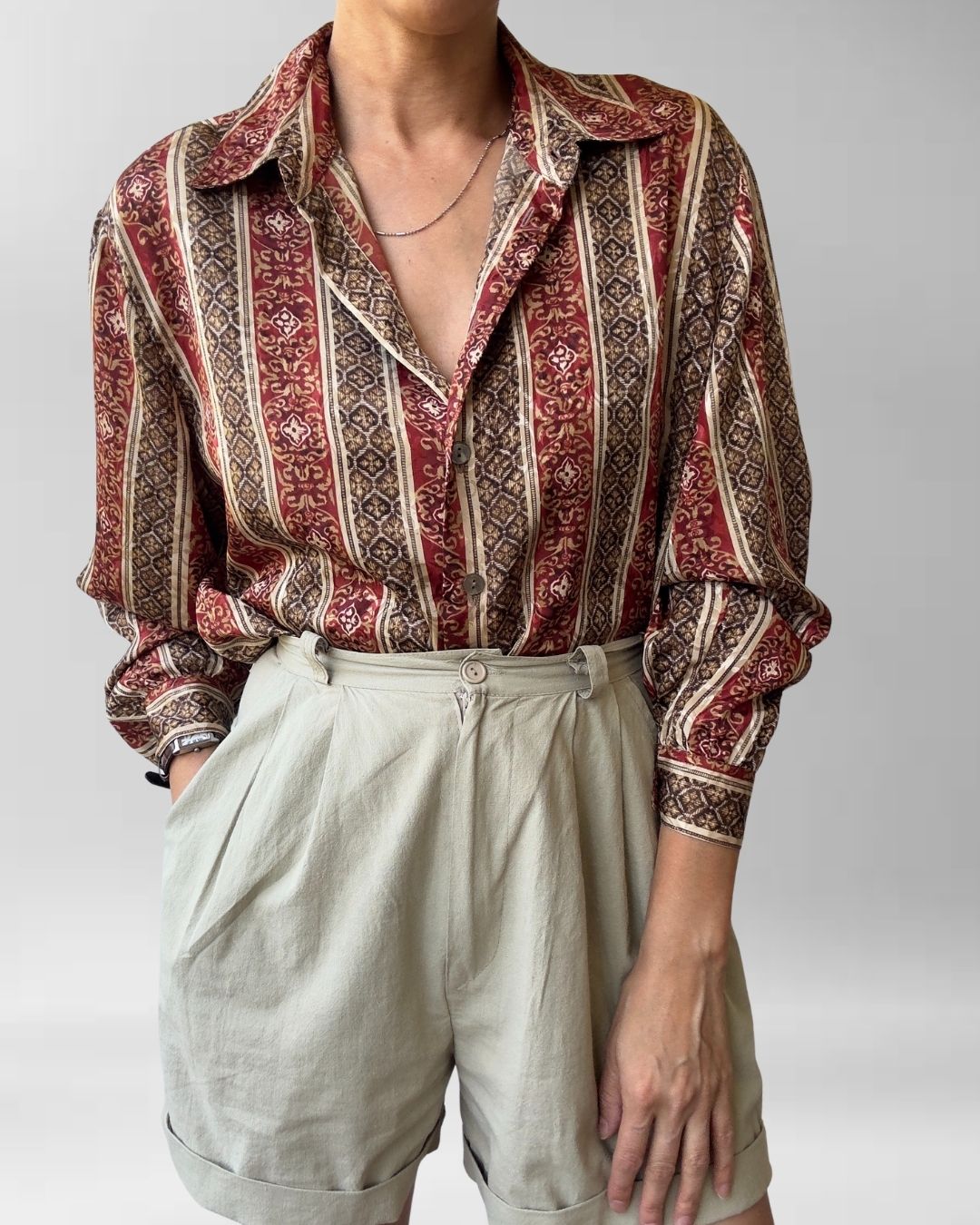 BLUSA VINTAGE ESTAMPADO MORO | M-L 3