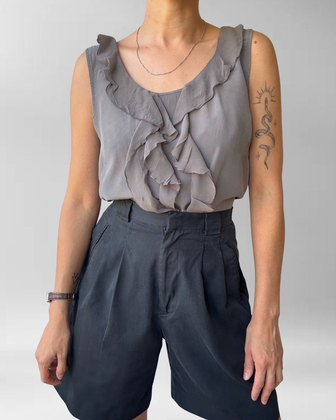 POLERA GRIS SEDA | L 1