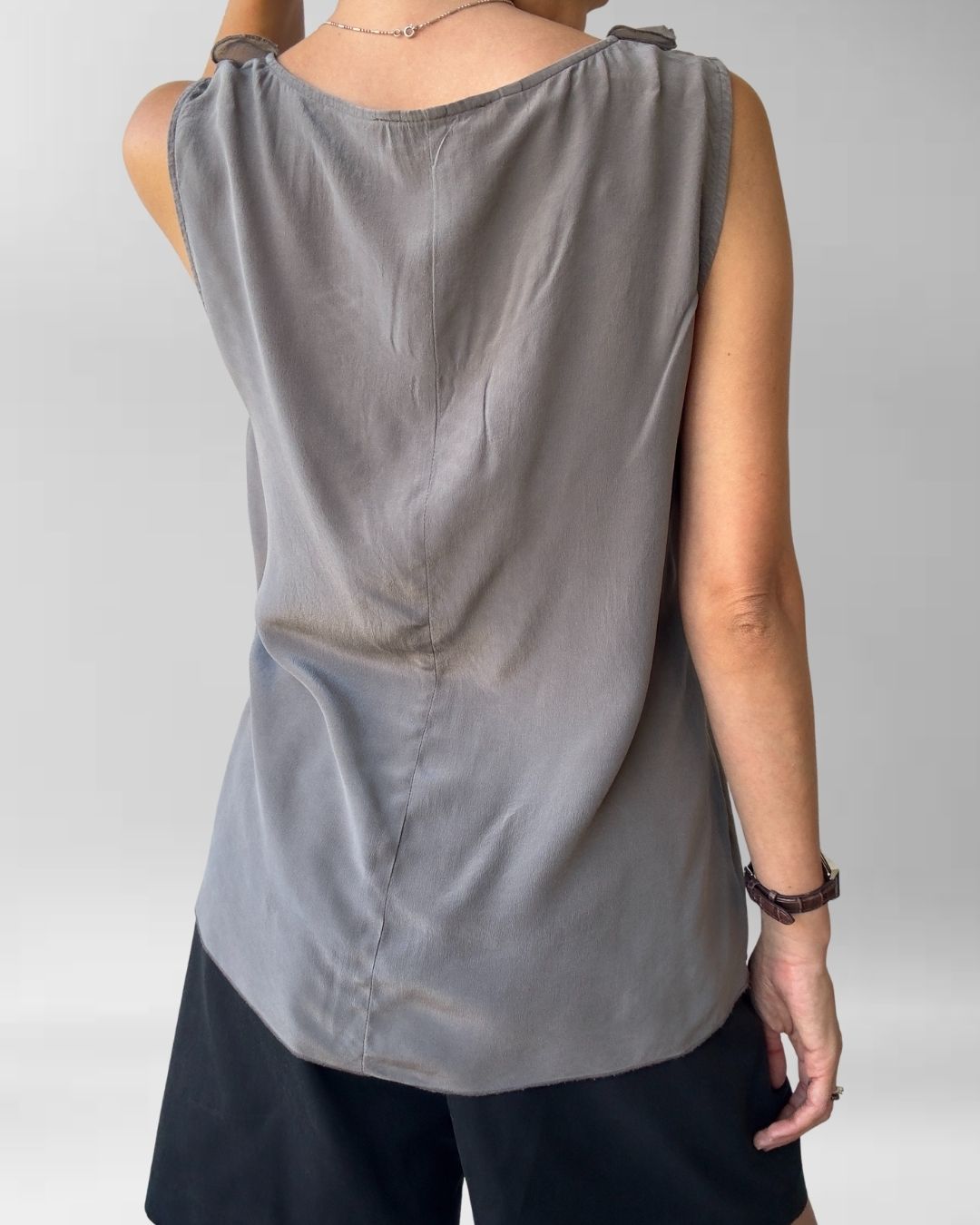 POLERA GRIS SEDA | L 3