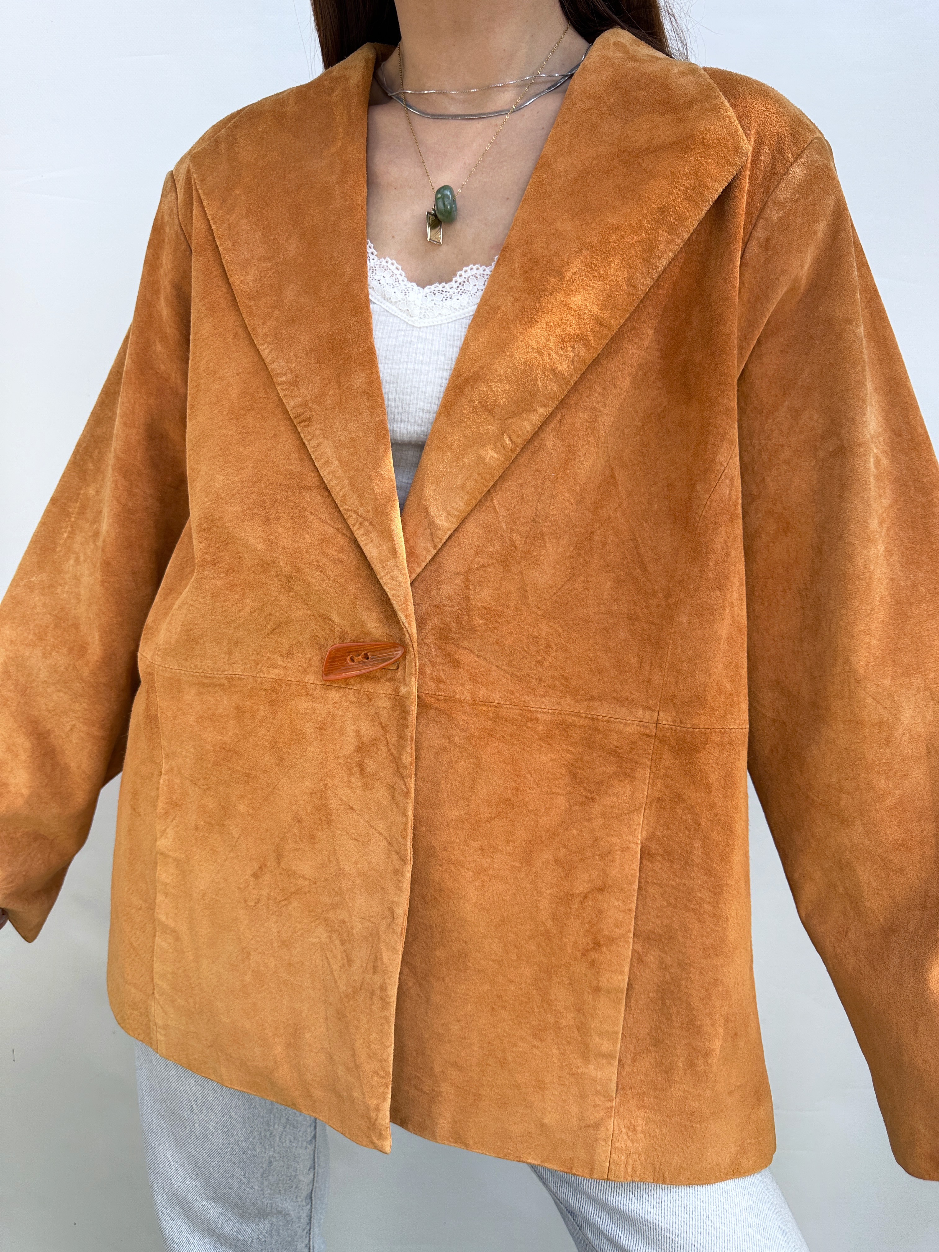 CHAQUETA GAMUZA TERRACOTA I XL-2XL 2