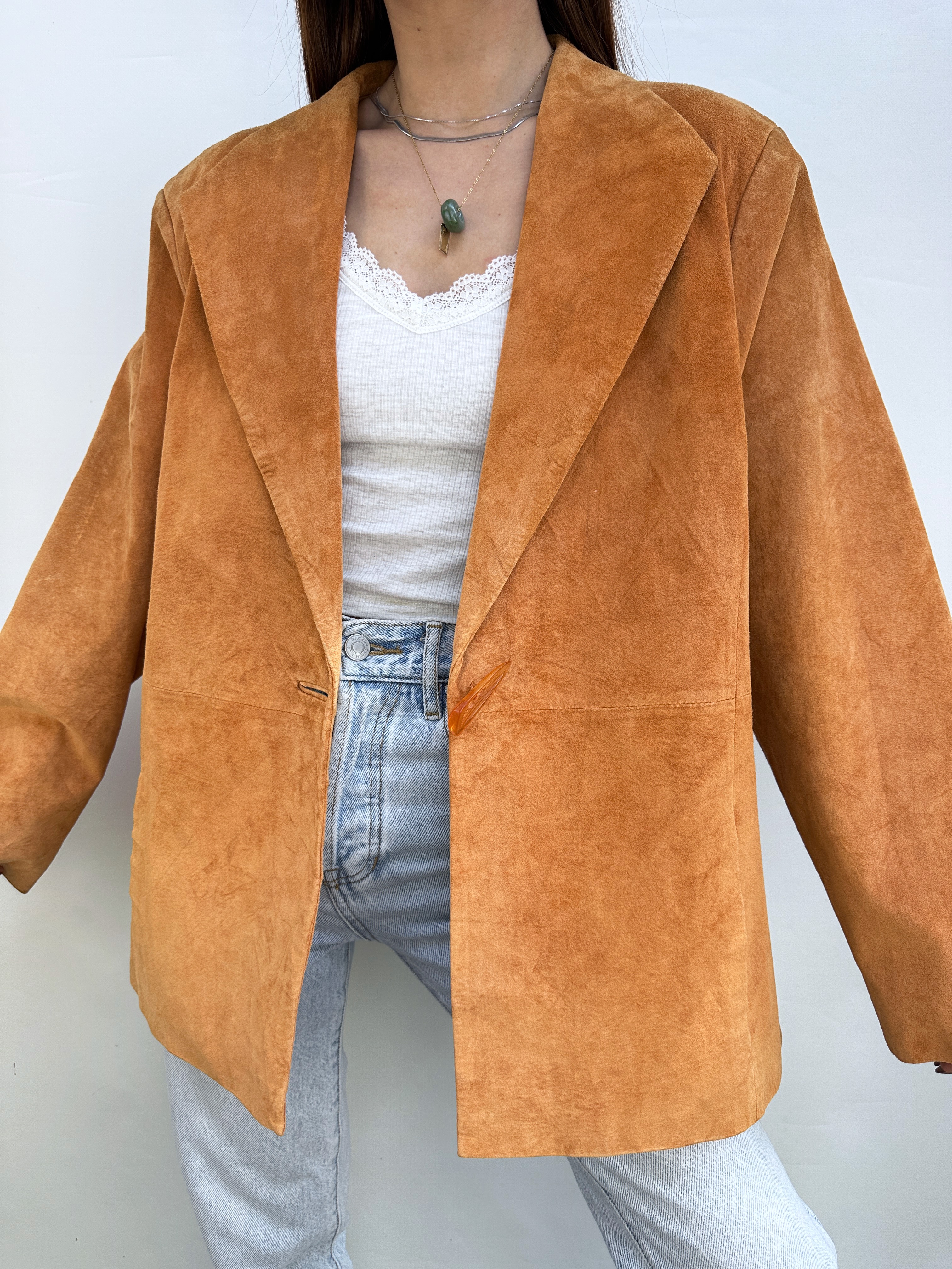 CHAQUETA GAMUZA TERRACOTA I XL-2XL 5