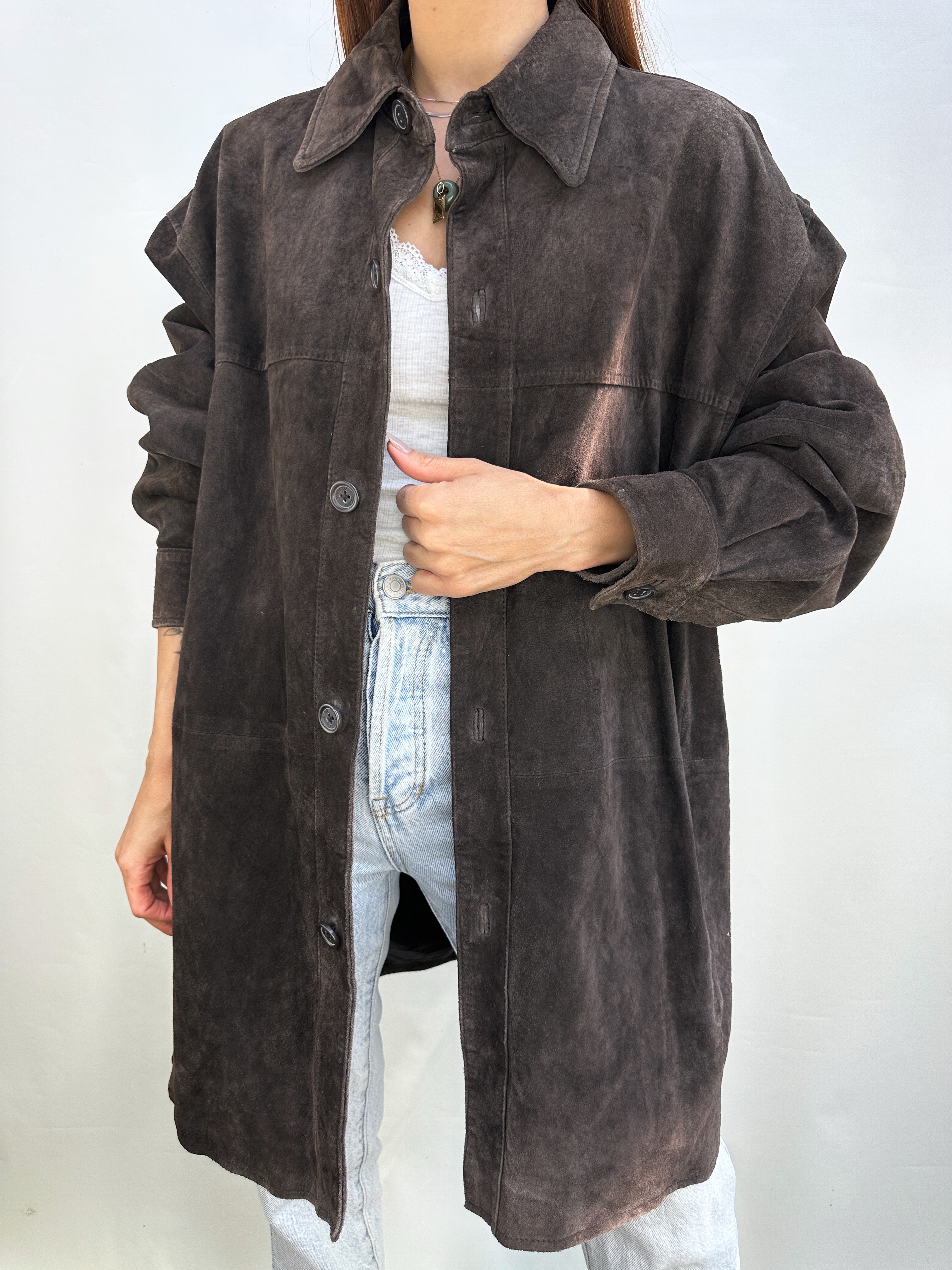 CHAQUETA GAMUZA CAFÉ I L-2XL 1