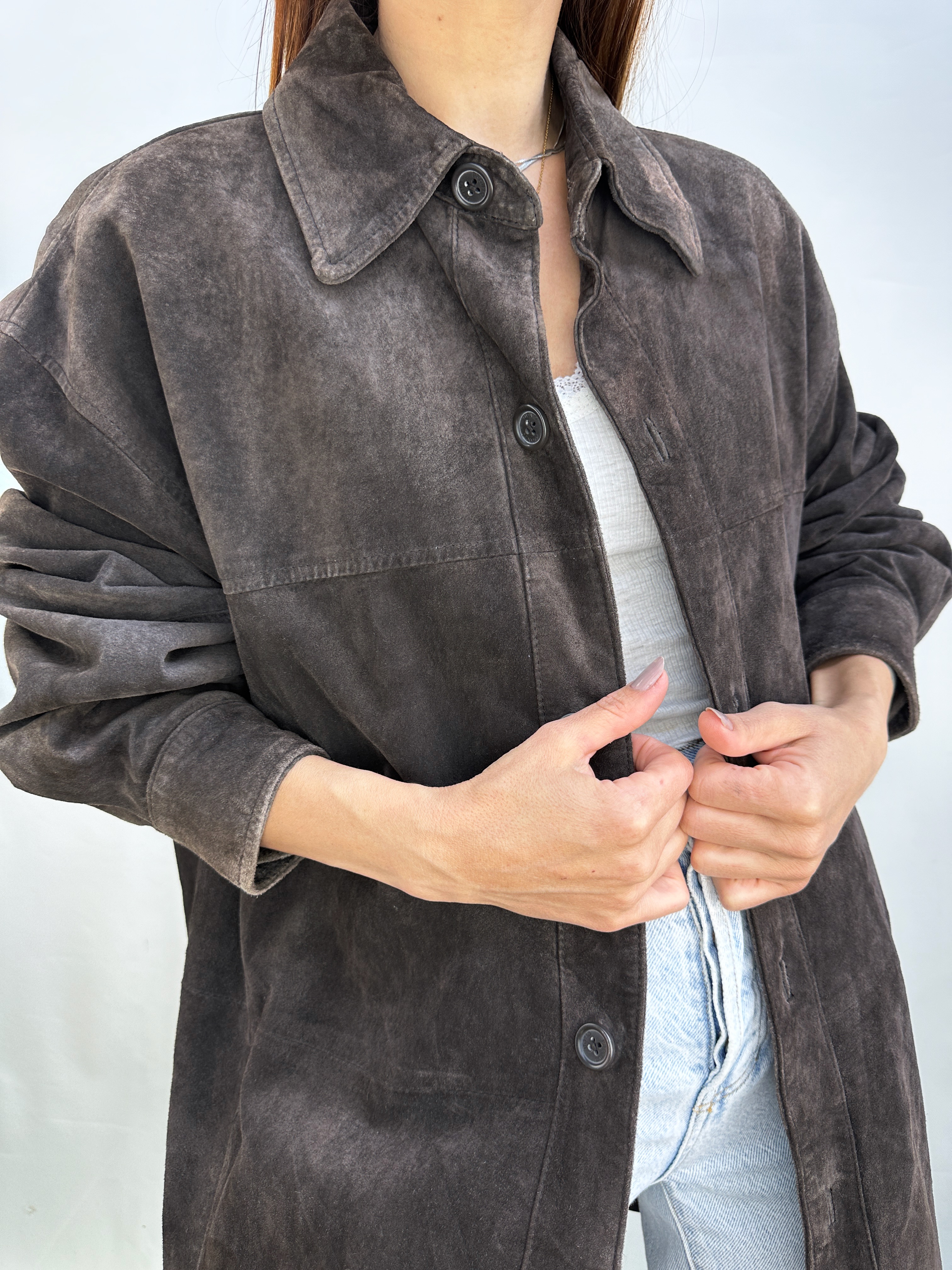 CHAQUETA GAMUZA CAFÉ I L-2XL 2