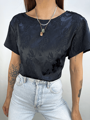 POLERA TELA BROCADA I M-L