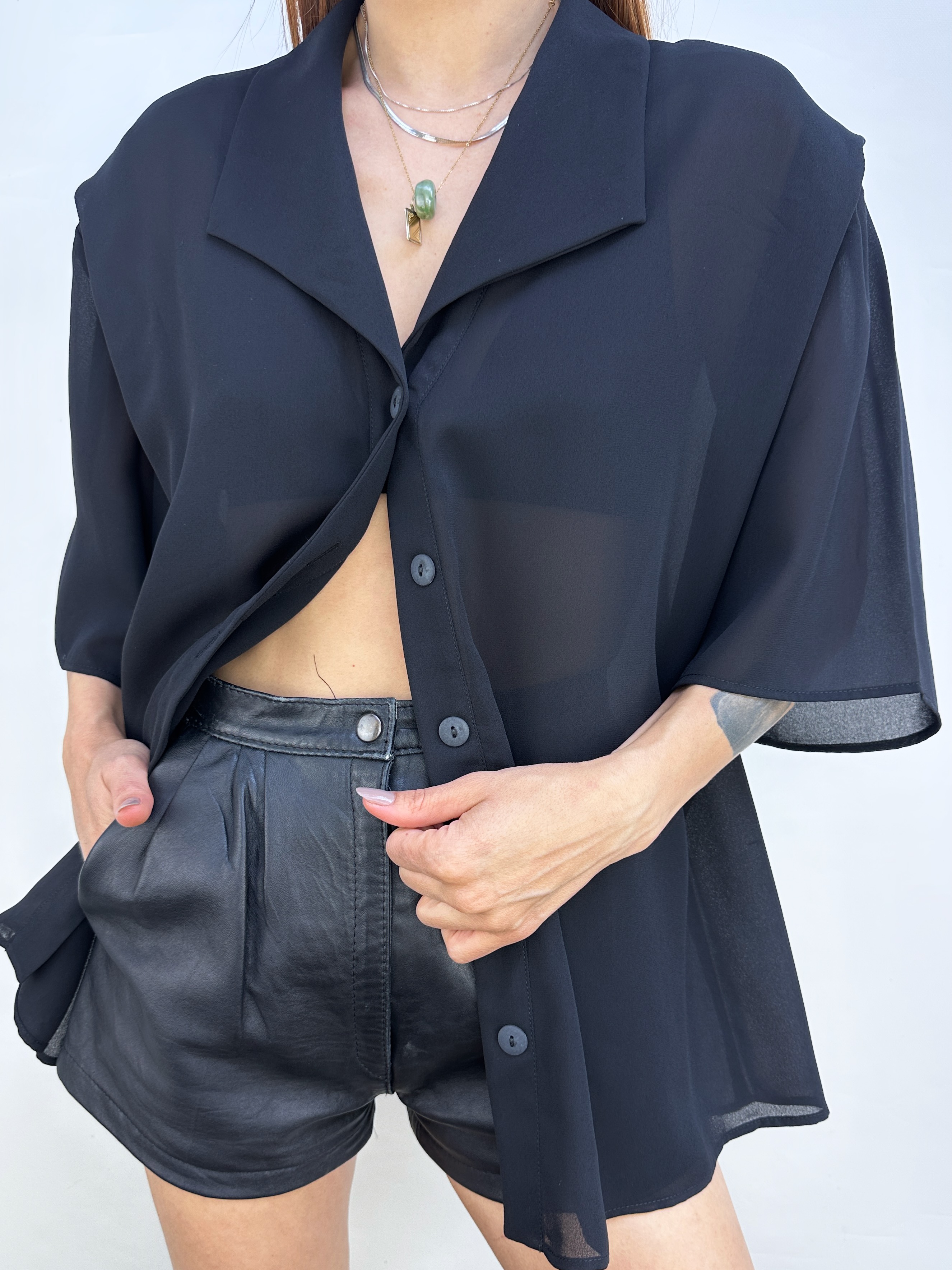 BLUSA VINTAGE NEGRA I XL-3XL 1