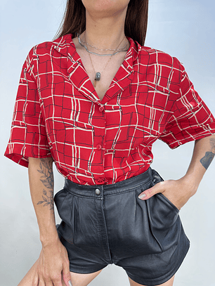 BLUSA VINTAGE ROJA I L