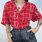 BLUSA VINTAGE ROJA I L - Miniatura 1