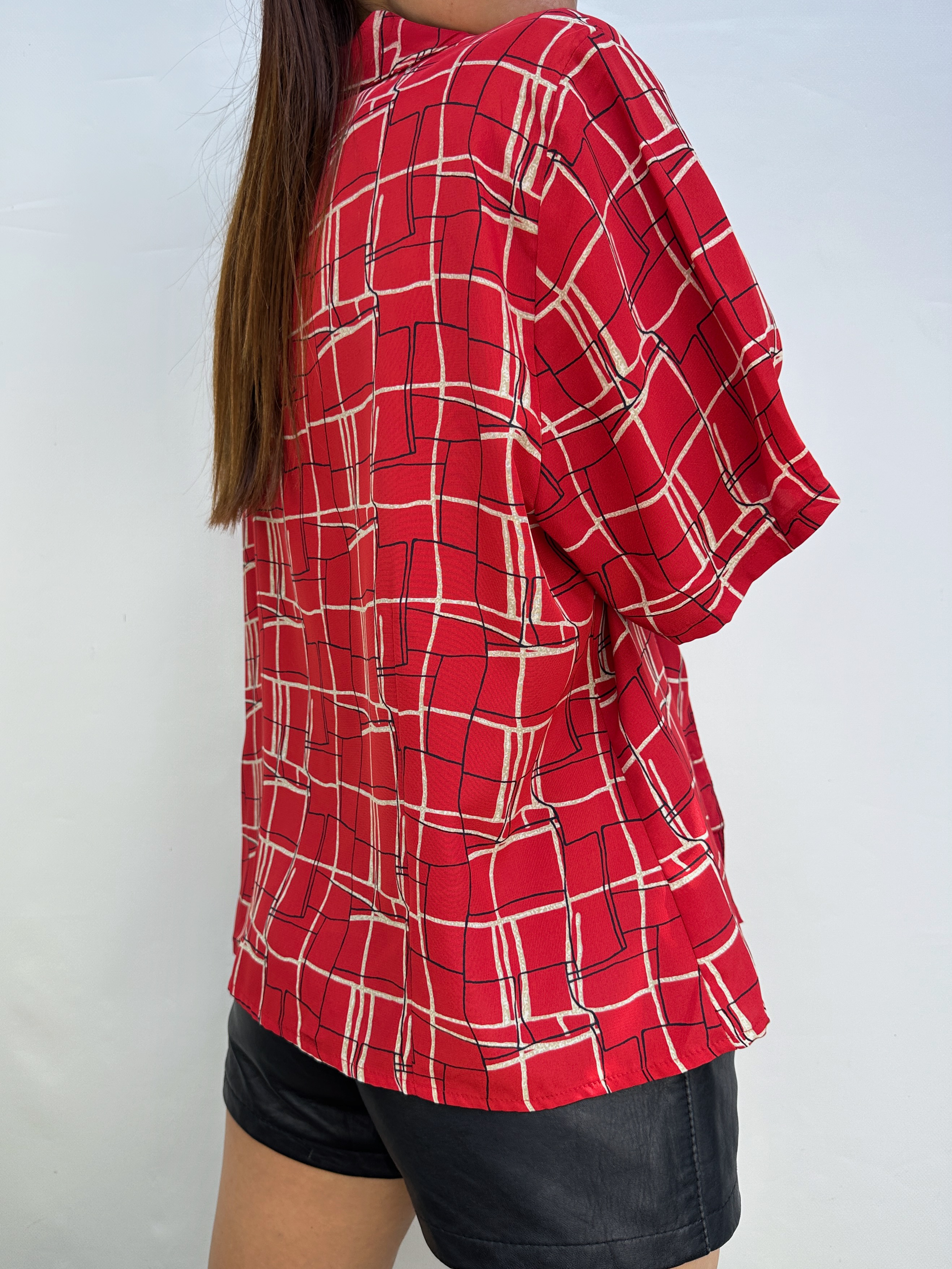 BLUSA VINTAGE ROJA I L 2