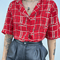 BLUSA VINTAGE ROJA I L - Miniatura 6