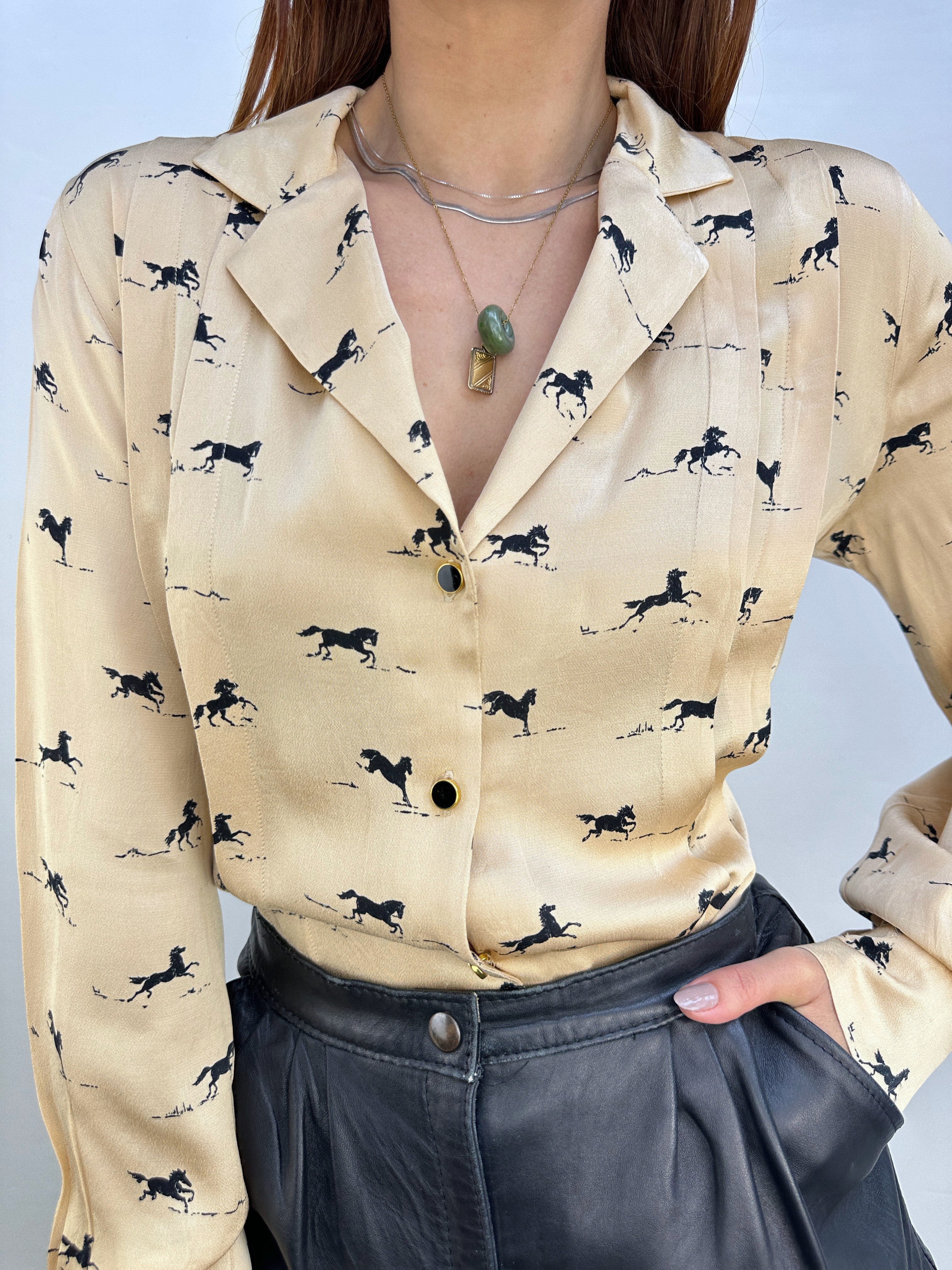 BLUSA ECUESTRE TOPSHOP I XS-S 4