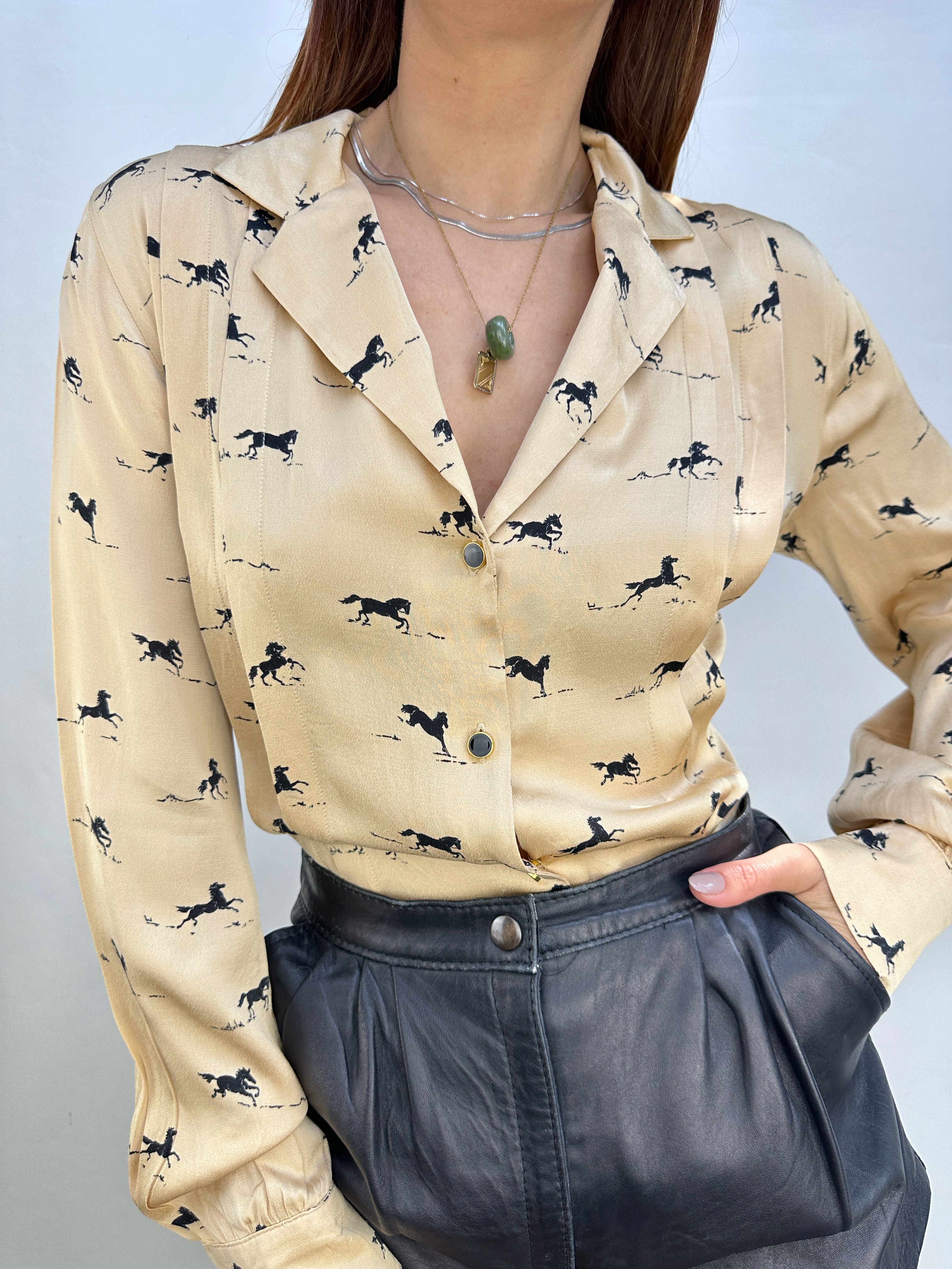 BLUSA ECUESTRE TOPSHOP I XS-S 6