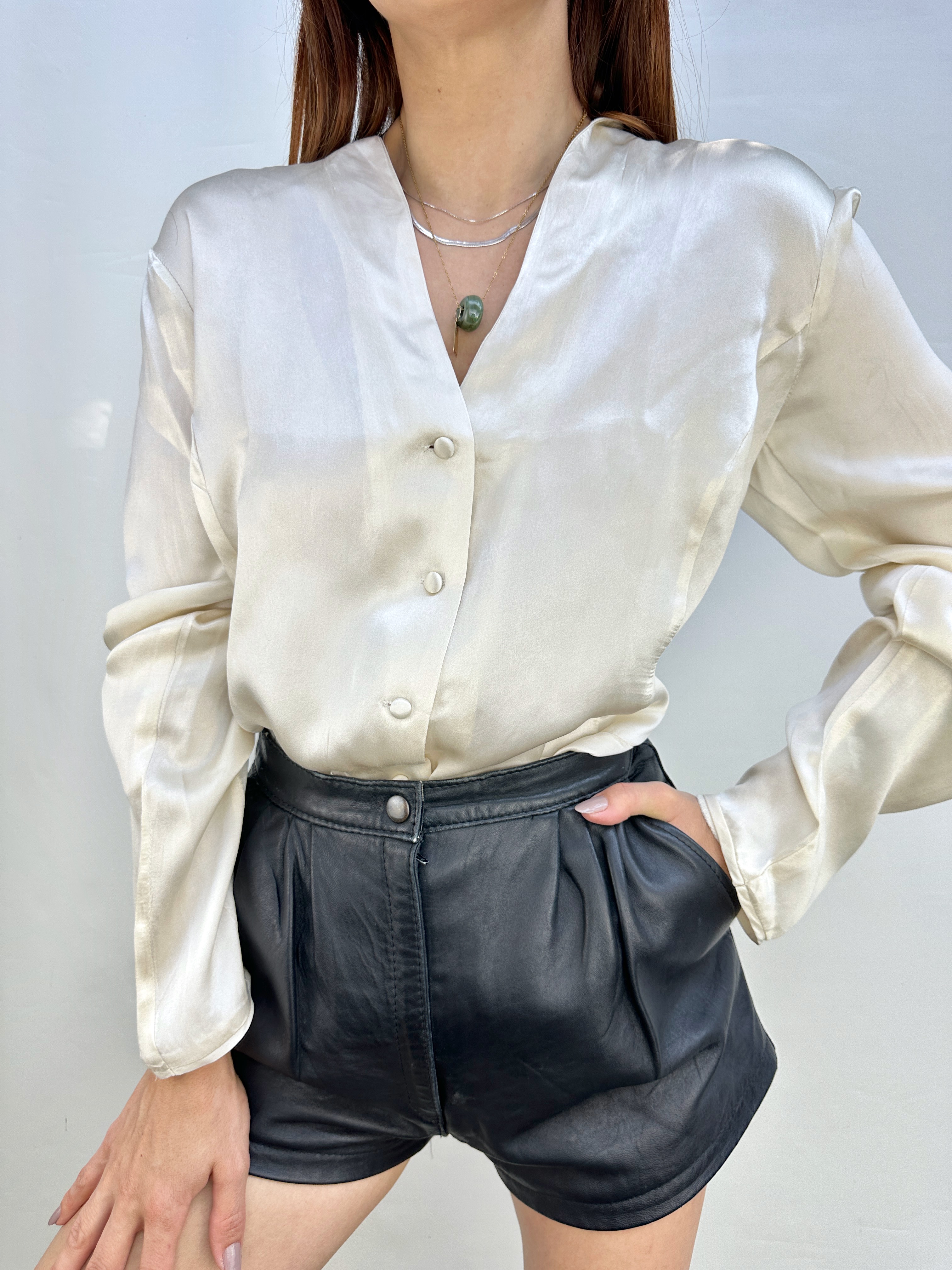 BLUSA SEDA CHARTER CLUB I M 1