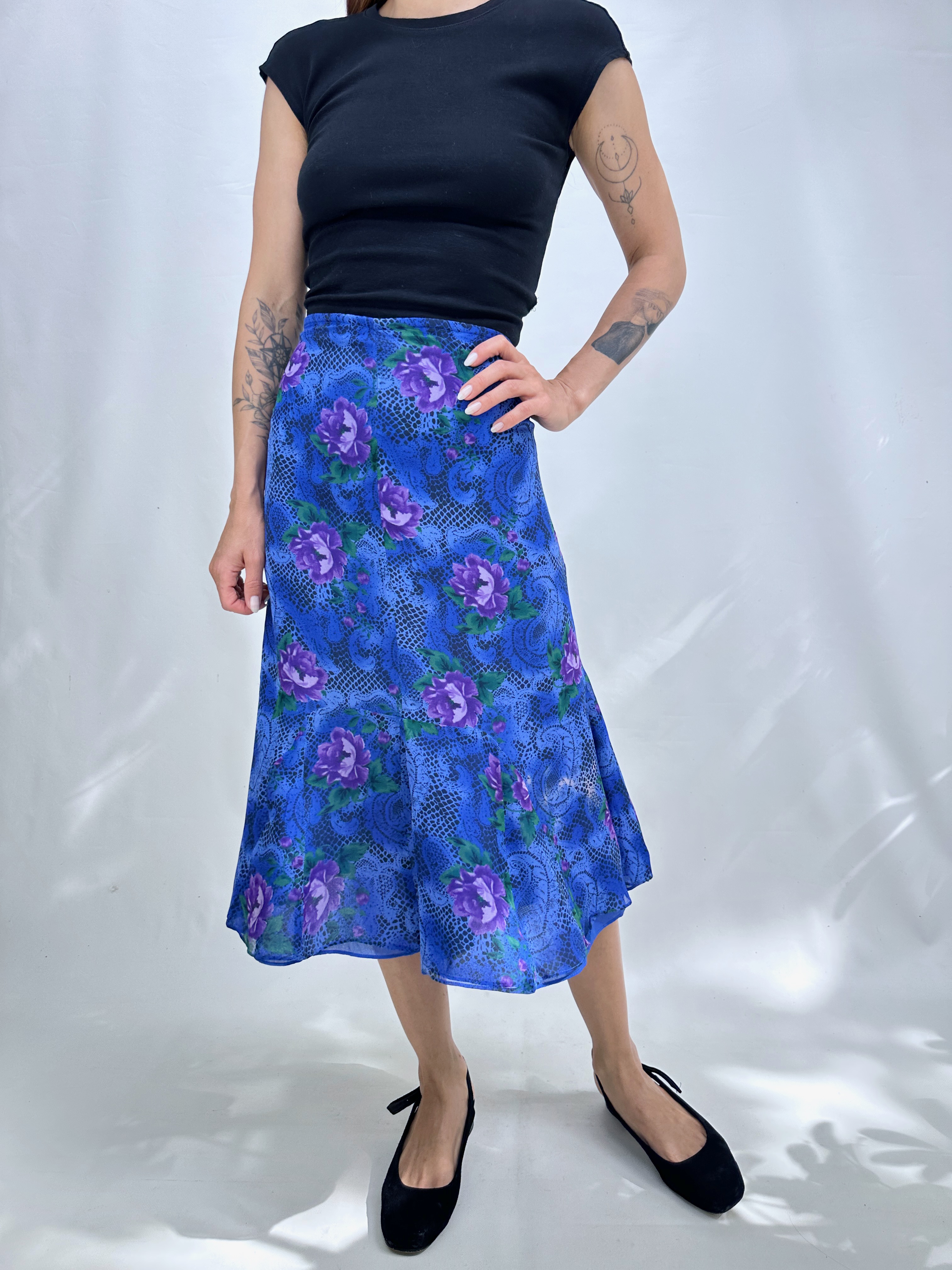 FALDA SEDA VINTAGE I M-L 5