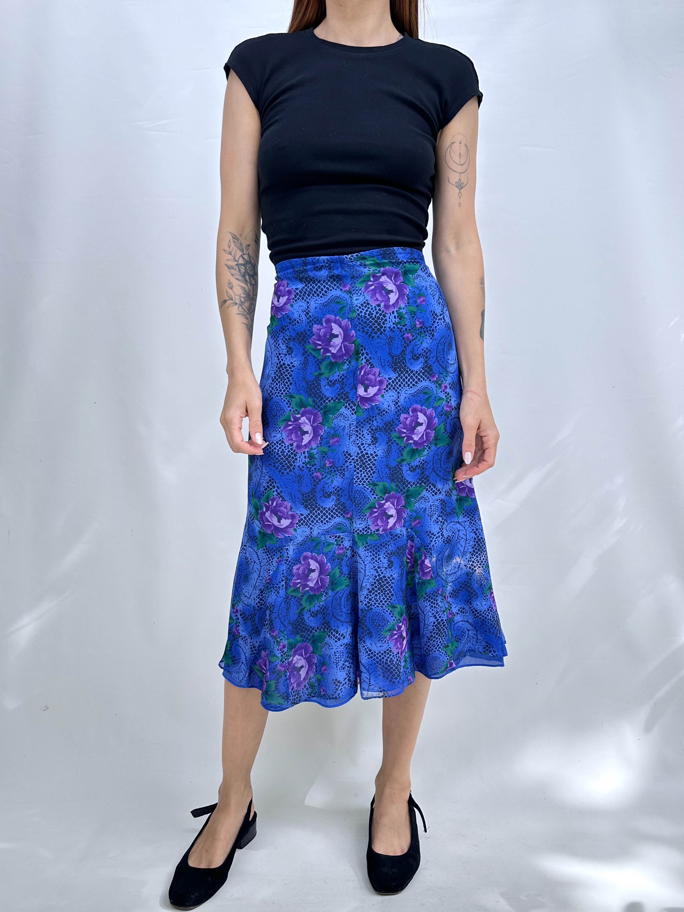 FALDA SEDA VINTAGE I M-L 6