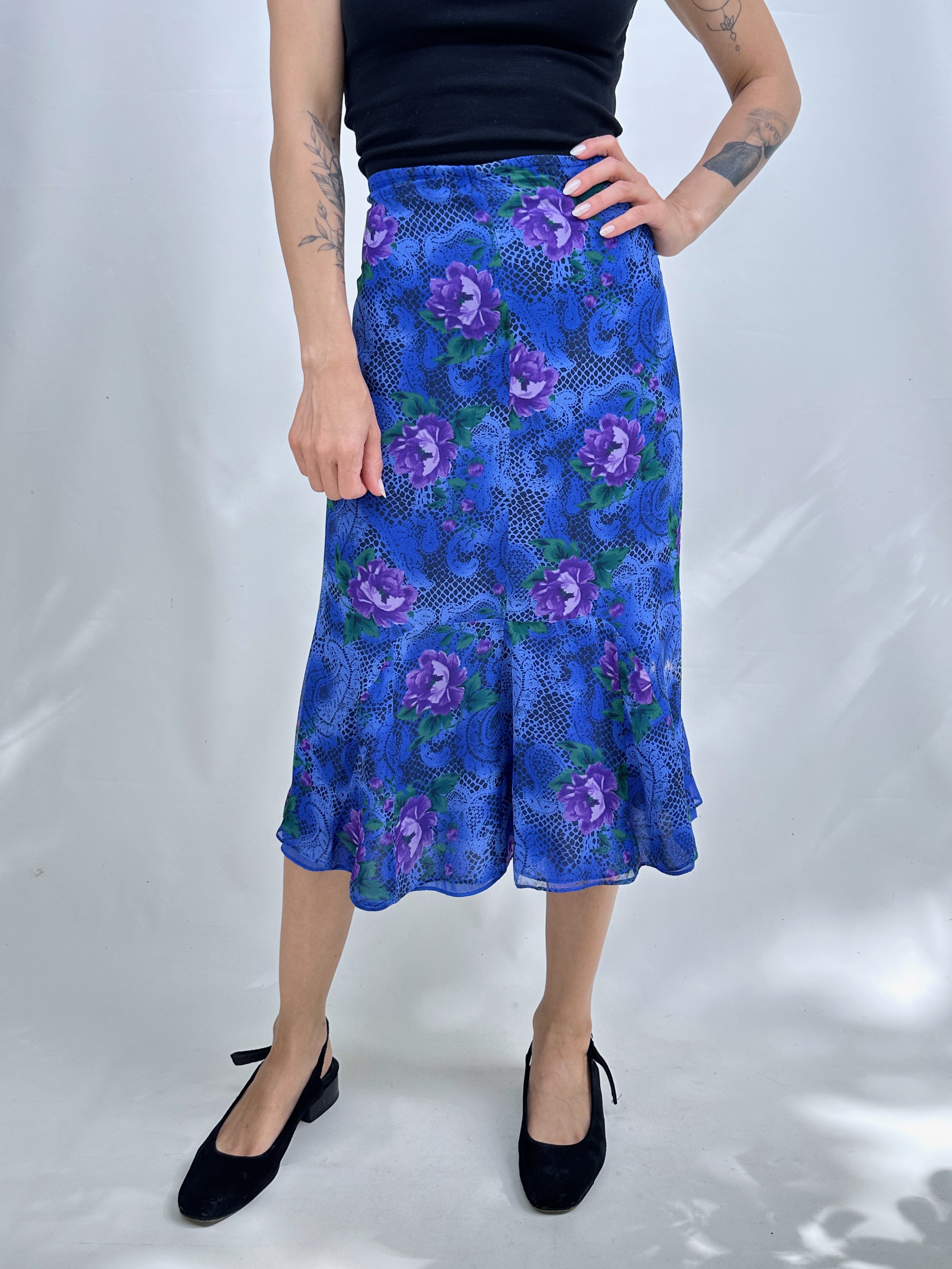 FALDA SEDA VINTAGE I M-L 7