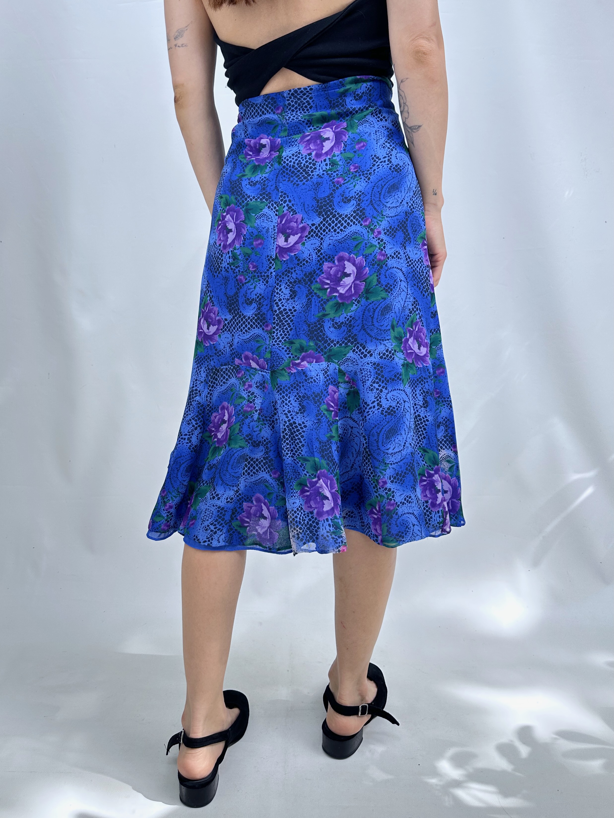 FALDA SEDA VINTAGE I M-L 8