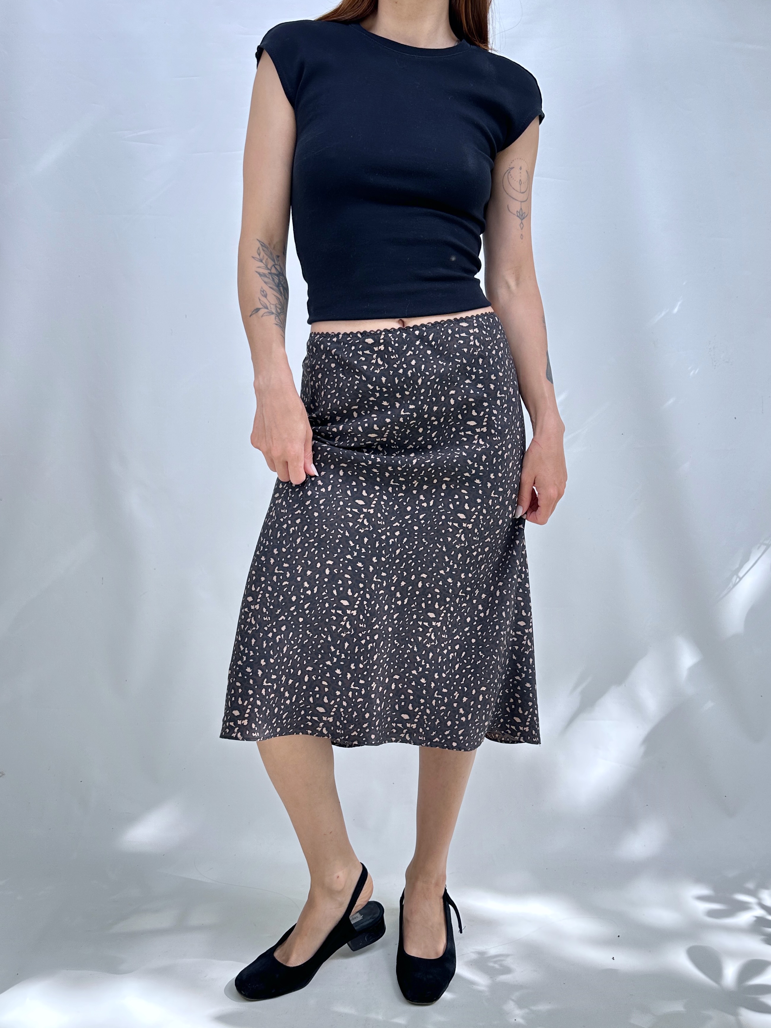 FALDA SEDA NY&CO ANIMAL PRINT I L-2XL 2