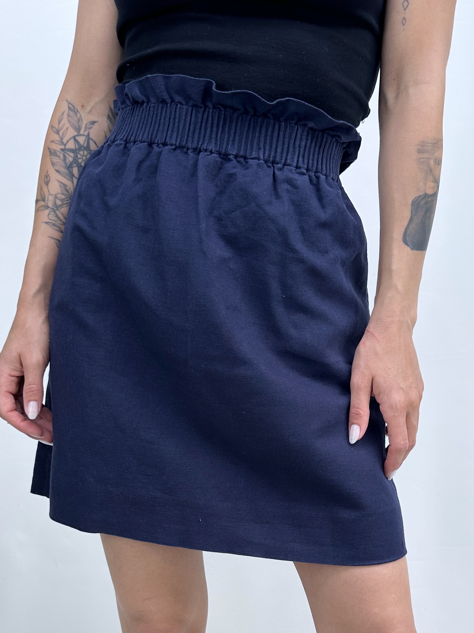 FALDA J. CREW I LINO-ALGODÓN I XS-S 5