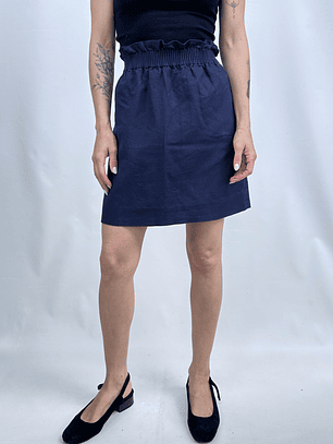 FALDA J. CREW I LINO-ALGODÓN I XS-S