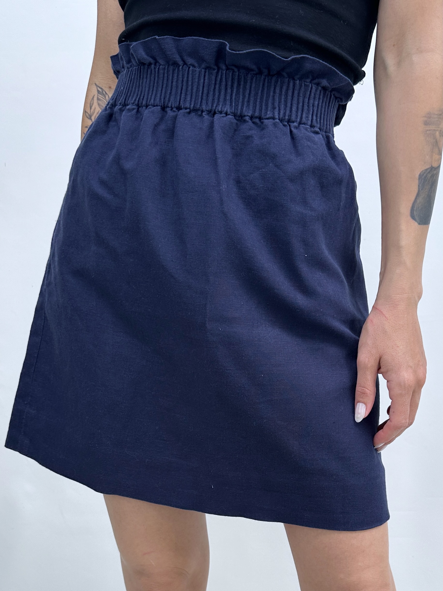 FALDA J. CREW I LINO-ALGODÓN I XS-S 1