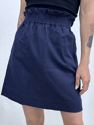 FALDA J. CREW I LINO-ALGODÓN I XS-S