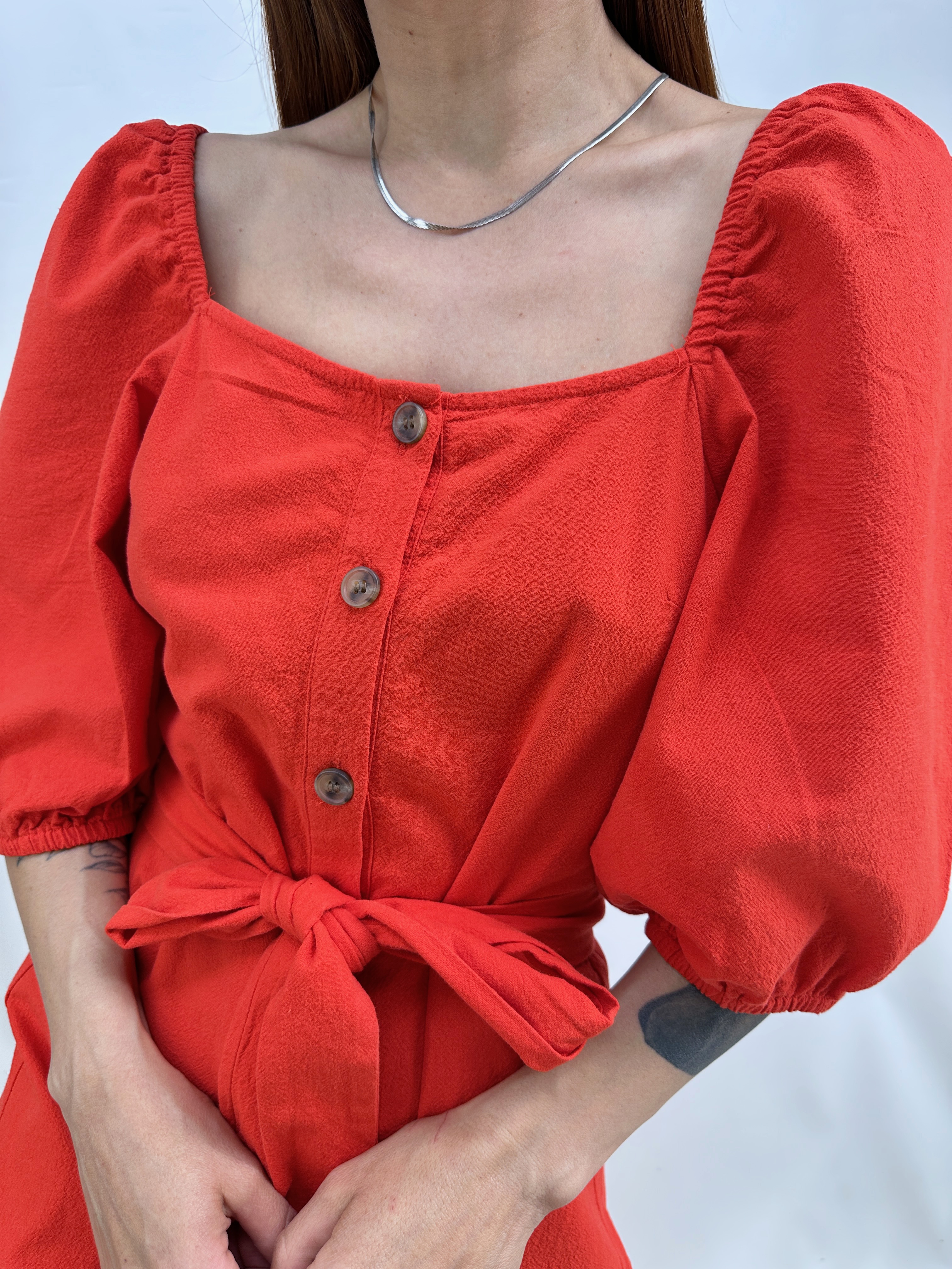 VESTIDO CORAL ALGODÓN I S 8