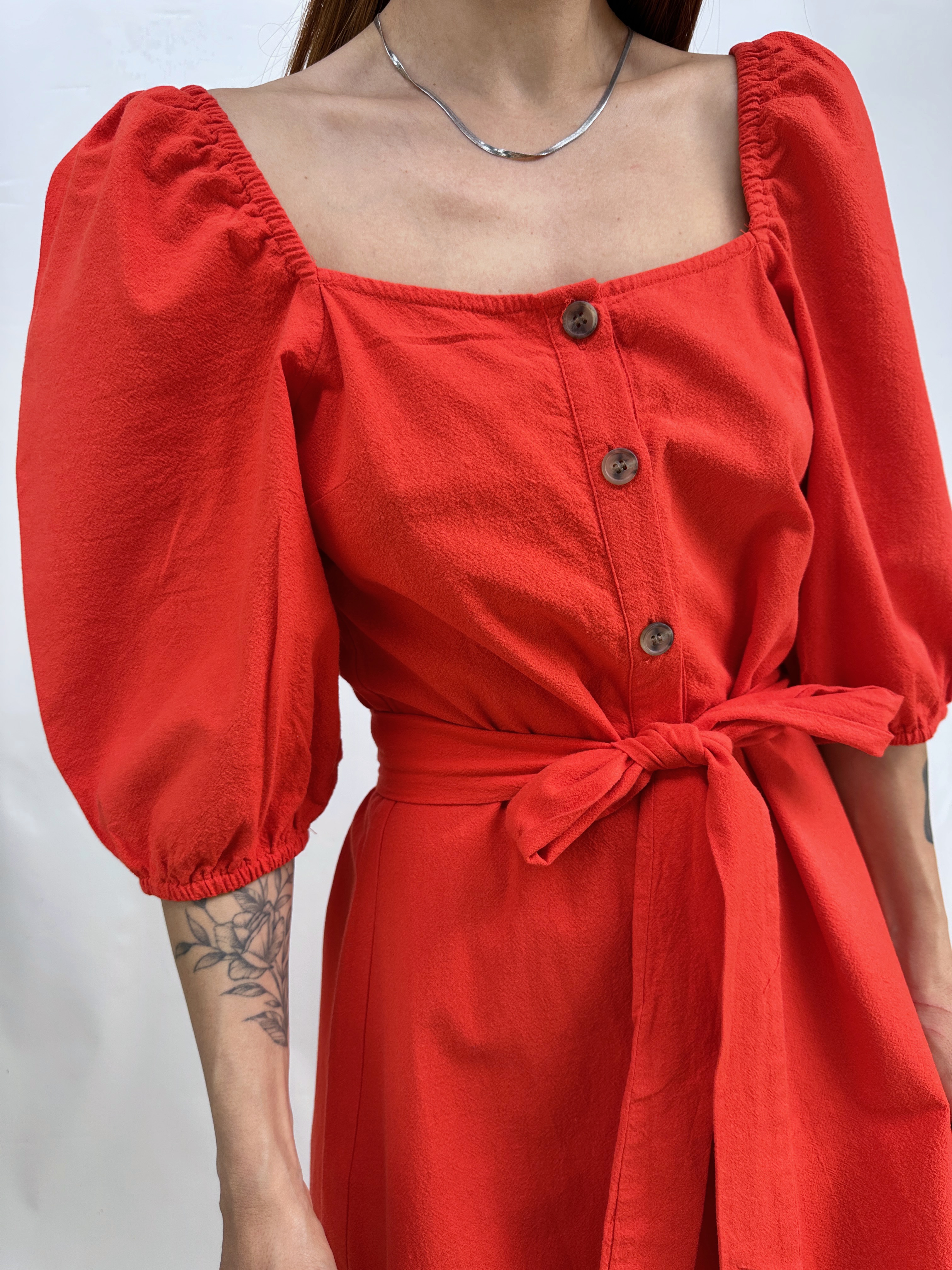 VESTIDO CORAL ALGODÓN I S 3