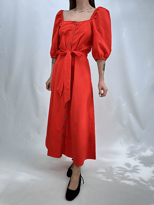 VESTIDO CORAL ALGODÓN I S