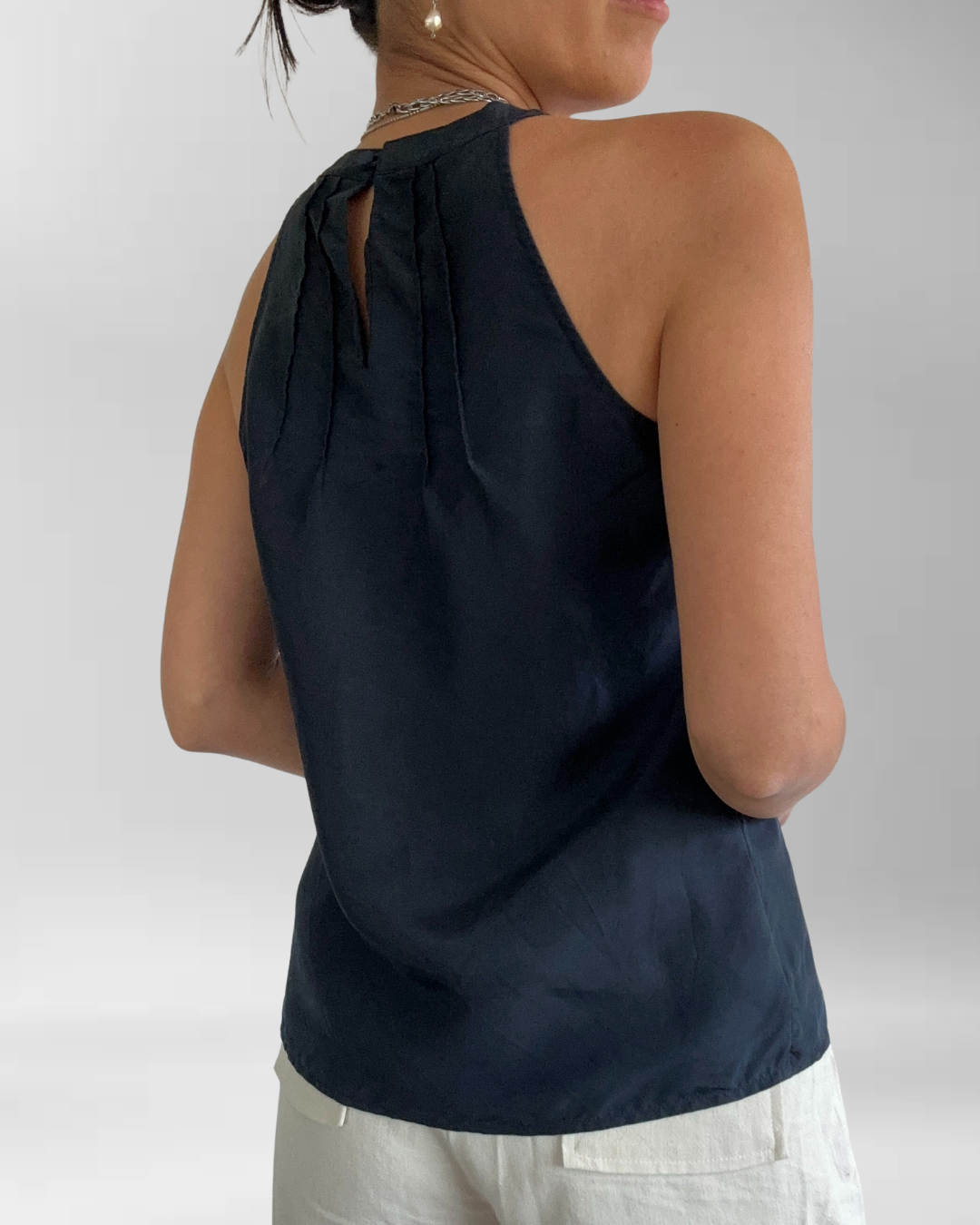 TOP SEDA HALTER NEGRO | S 3