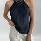 TOP SEDA HALTER NEGRO | S - Miniatura 4