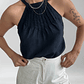 TOP SEDA HALTER NEGRO | S - Miniatura 5