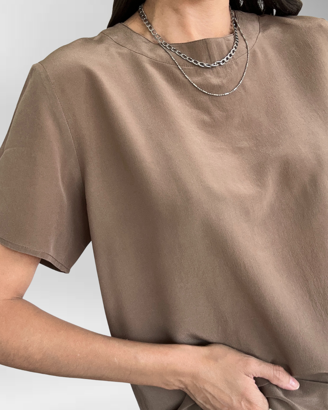POLERA SEDA CAFÉ | M-L 4
