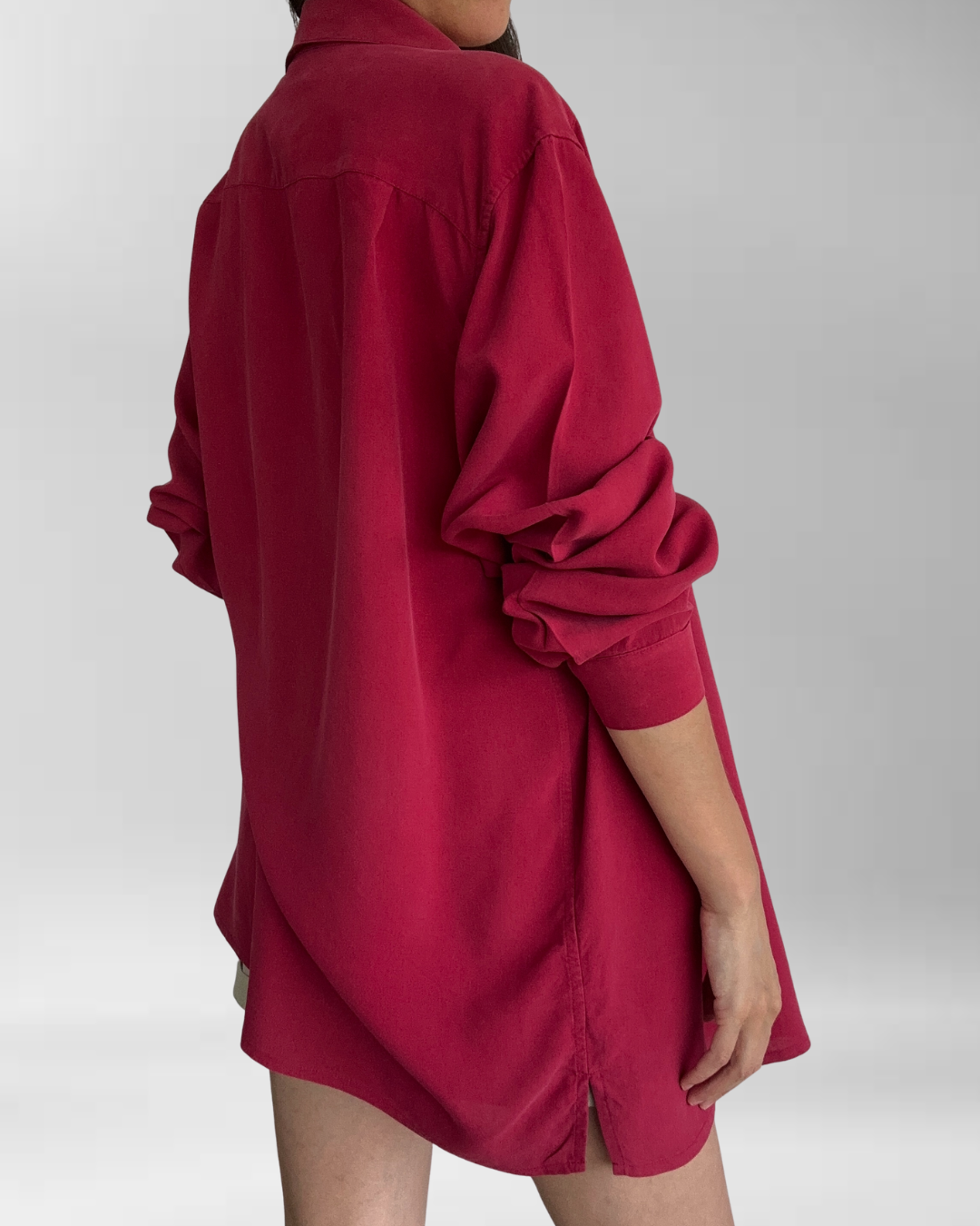 BLUSA ROJA SEDA | XL-2XL 5