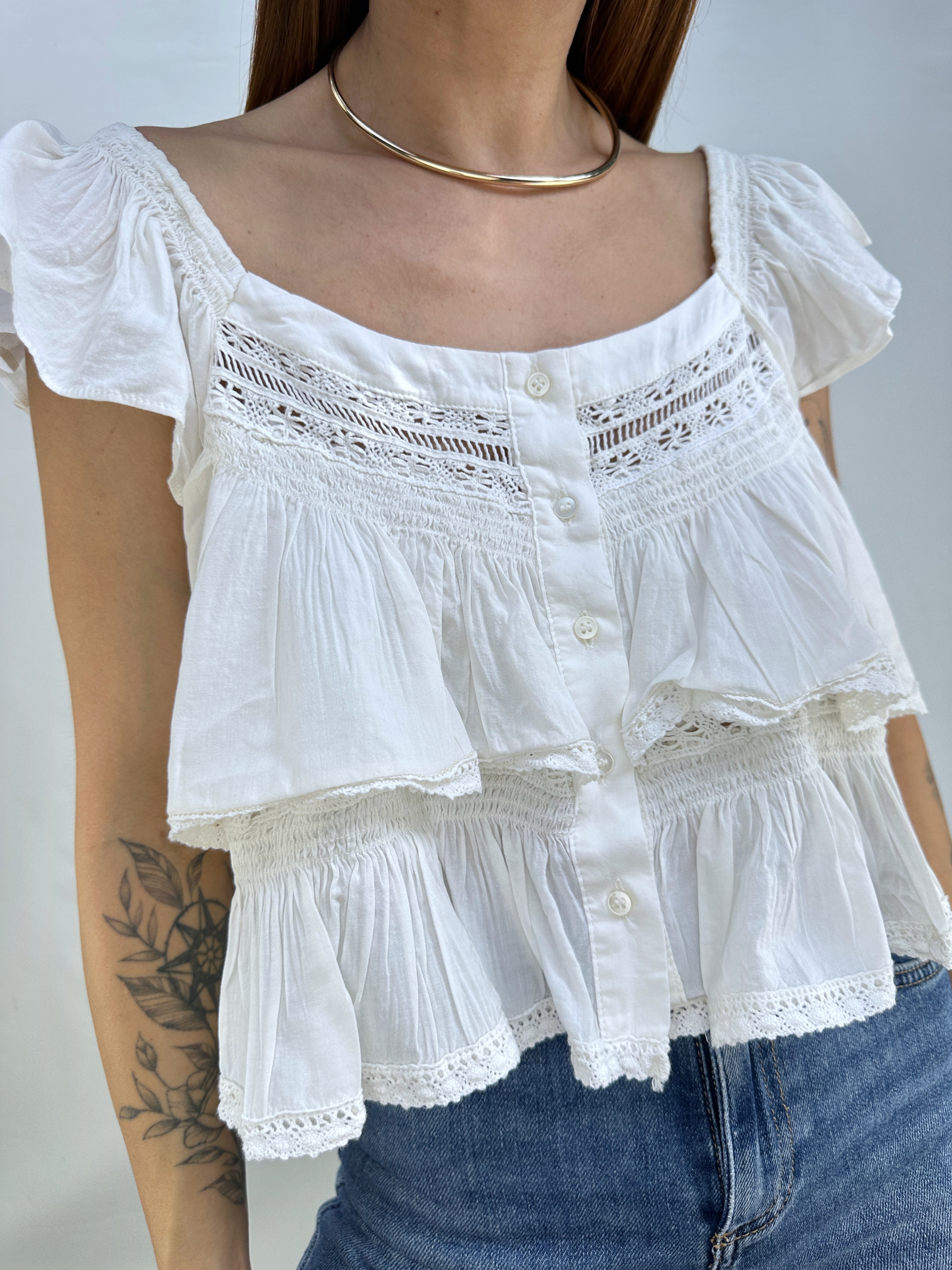 POLERA FREE PEOPLE | ALGODÓN I S-M 1