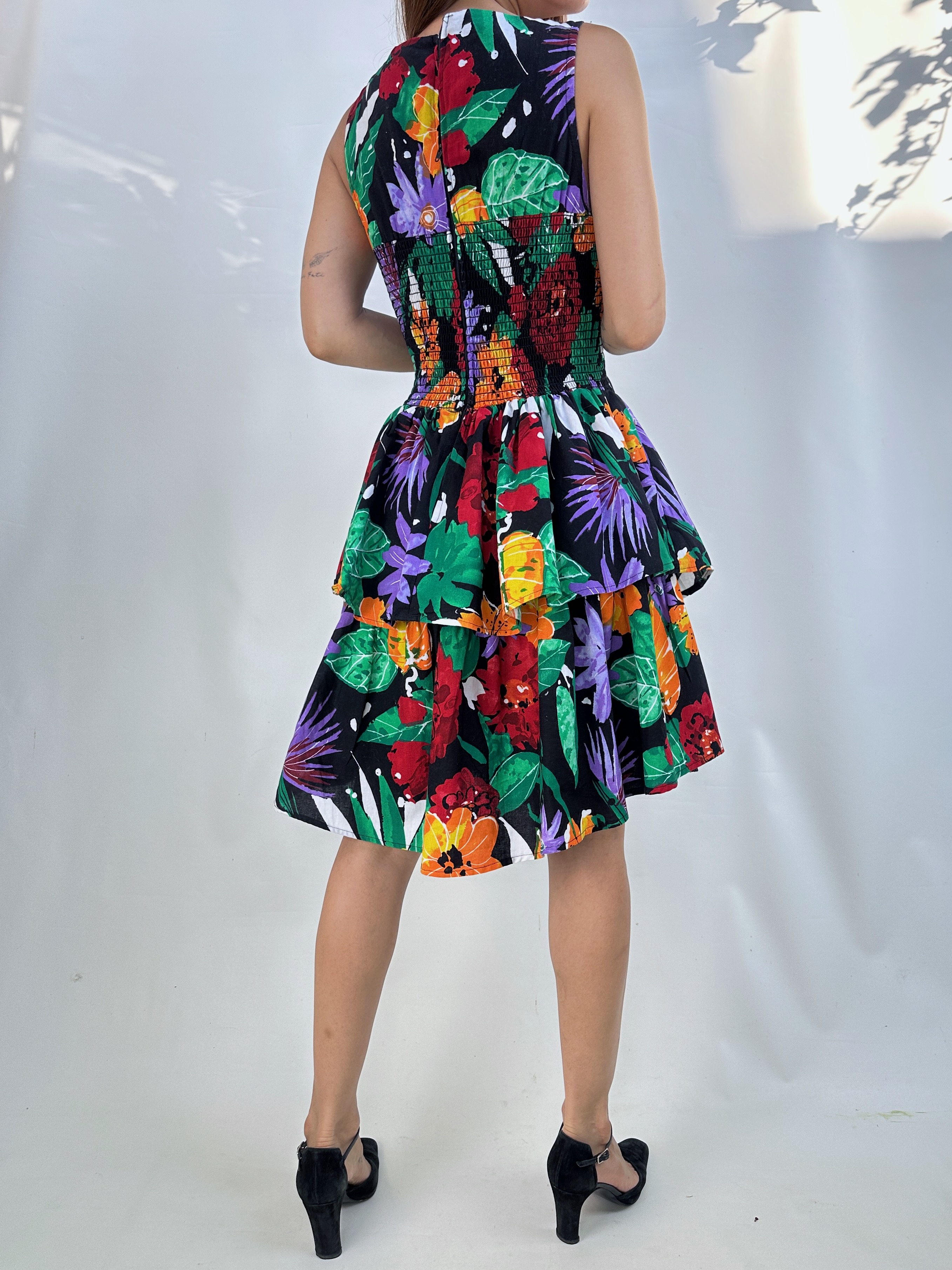 VESTIDO VINTAGE TROPICAL I ALGODÓN I S-M 4