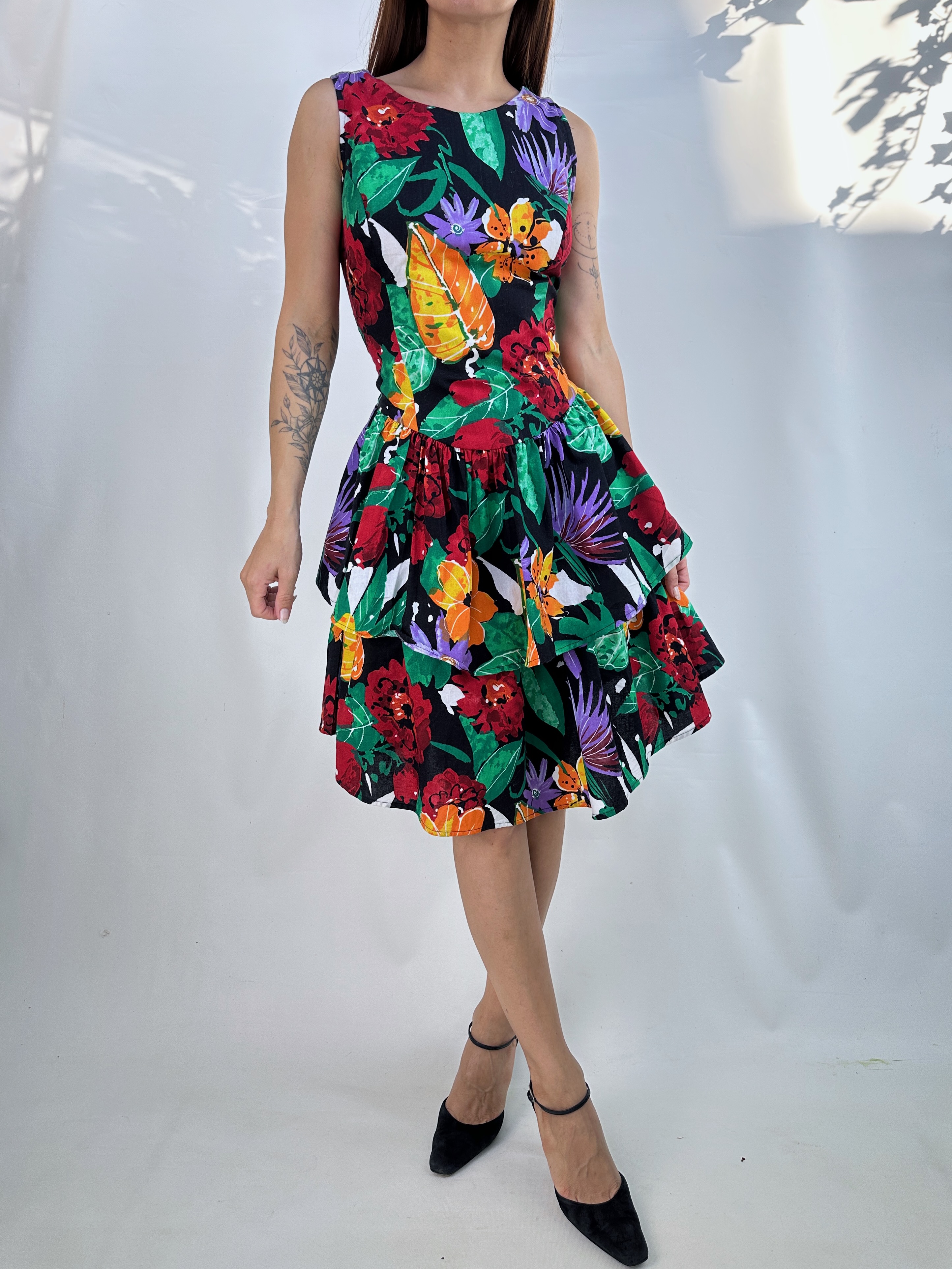 VESTIDO VINTAGE TROPICAL I ALGODÓN I S-M 5
