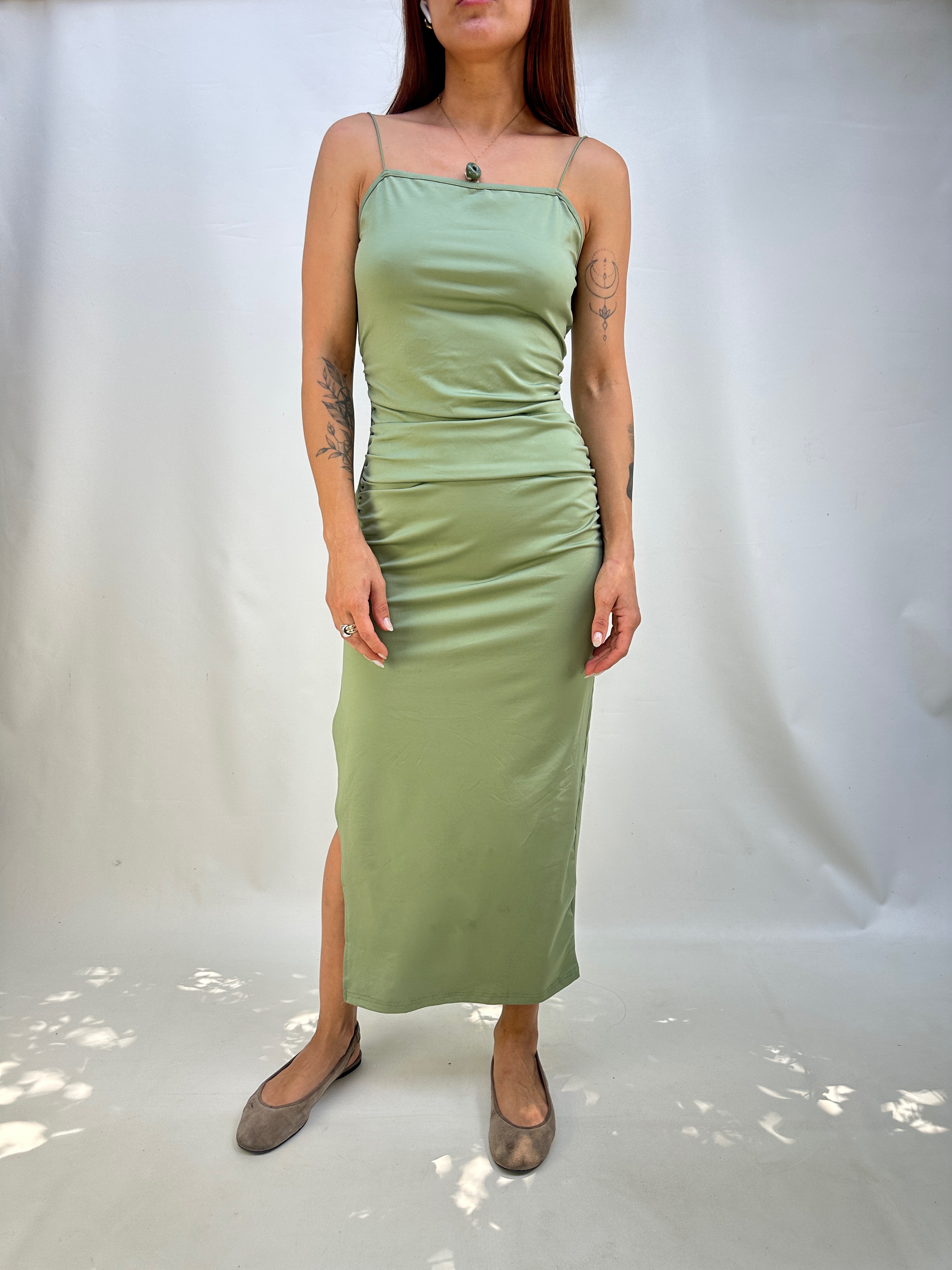 VESTIDO VERDE PISTACHE I XS 4