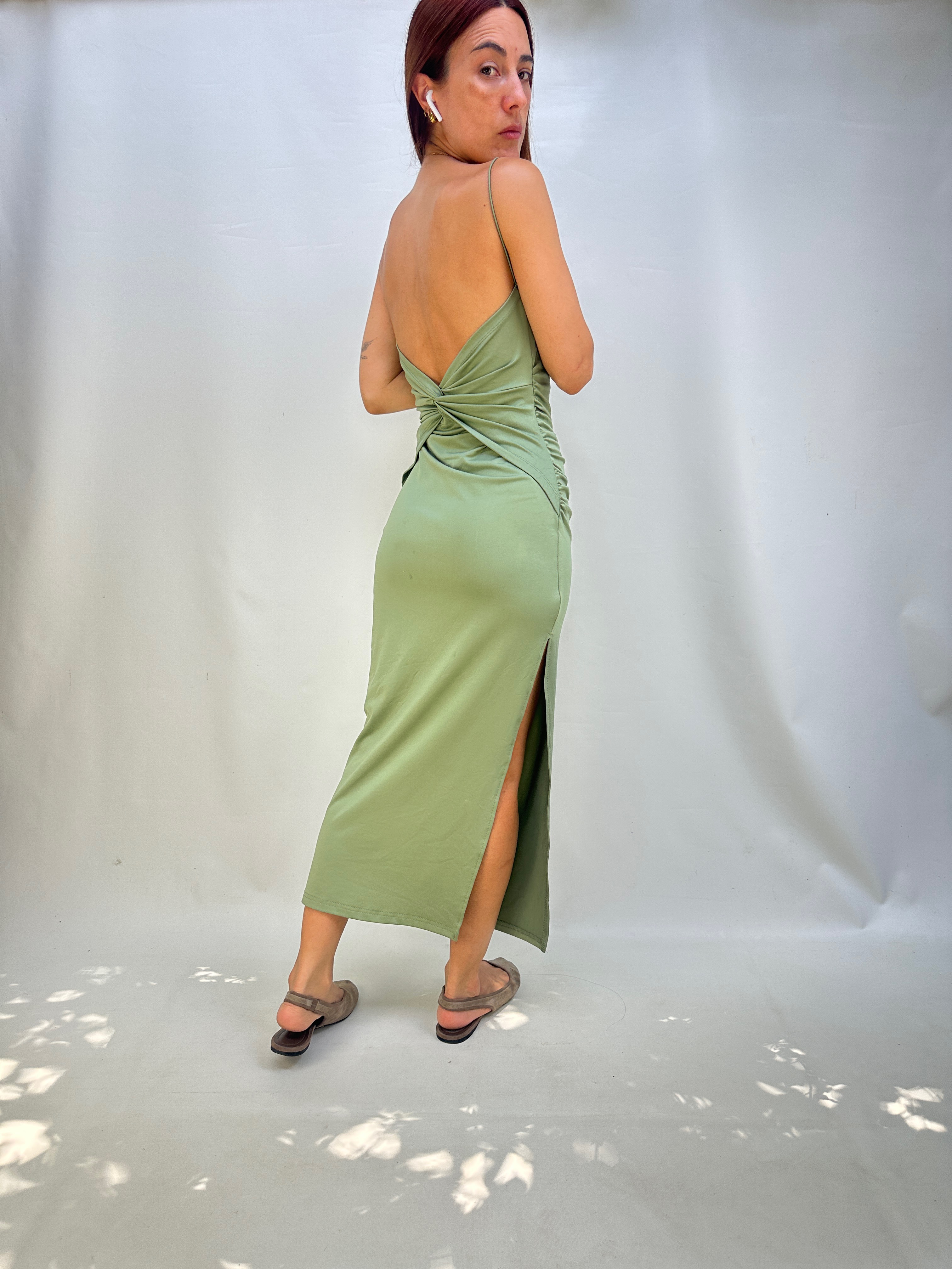 VESTIDO VERDE PISTACHE I XS 5