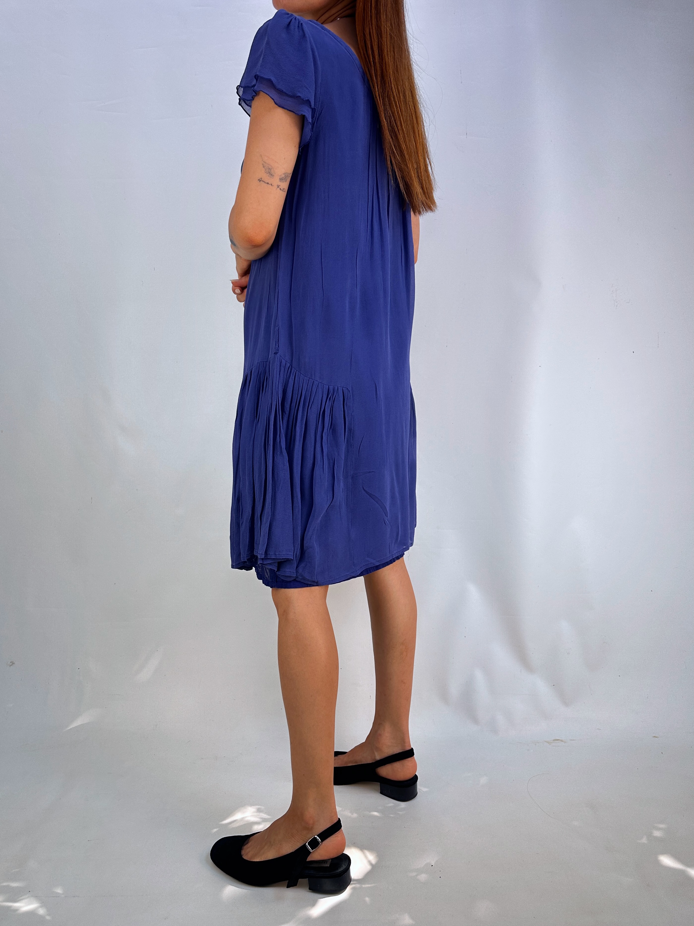 VESTIDO SEDA AZUL I S 2