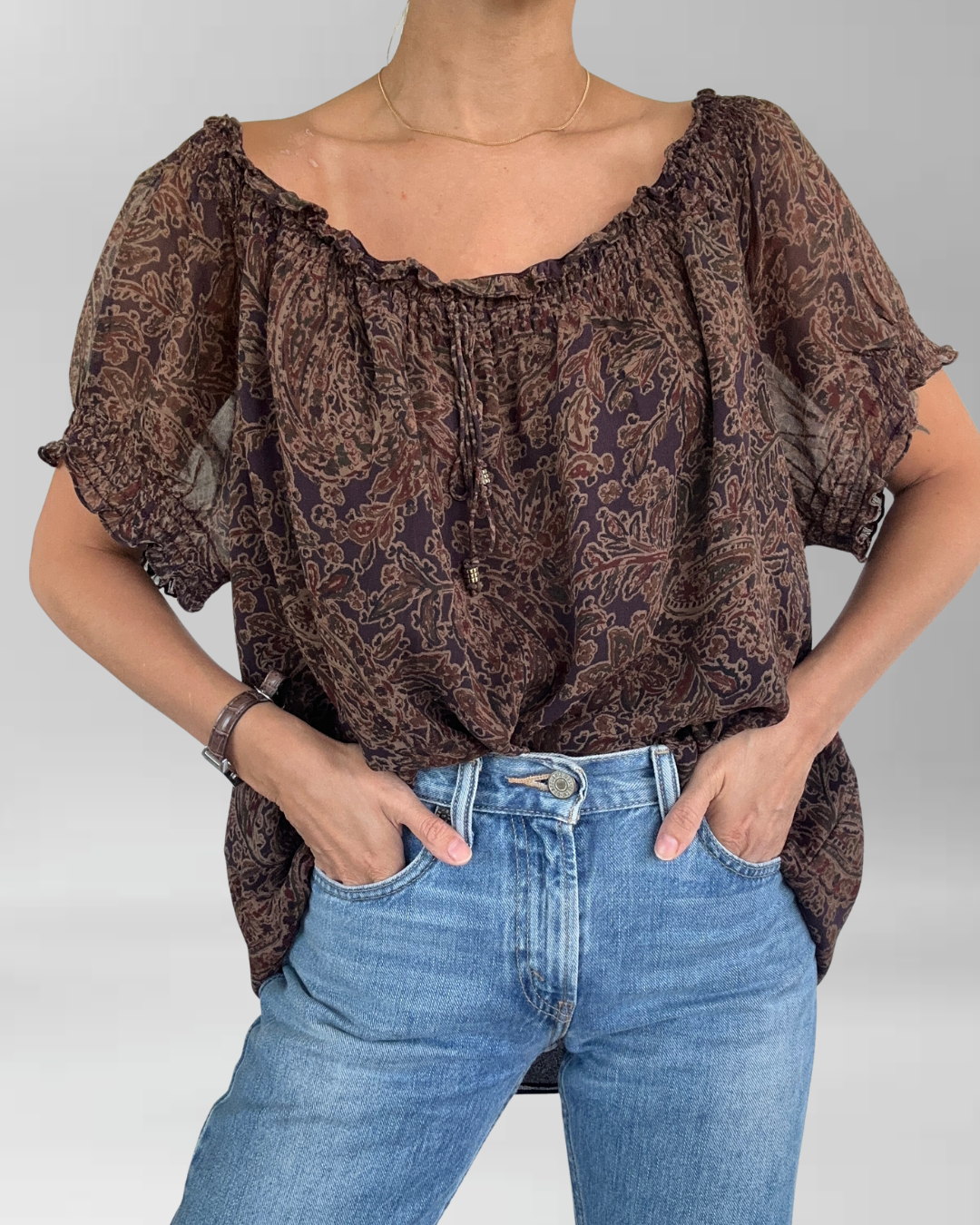 POLERA SEDA RALPH LAUREN I L-2XL 4