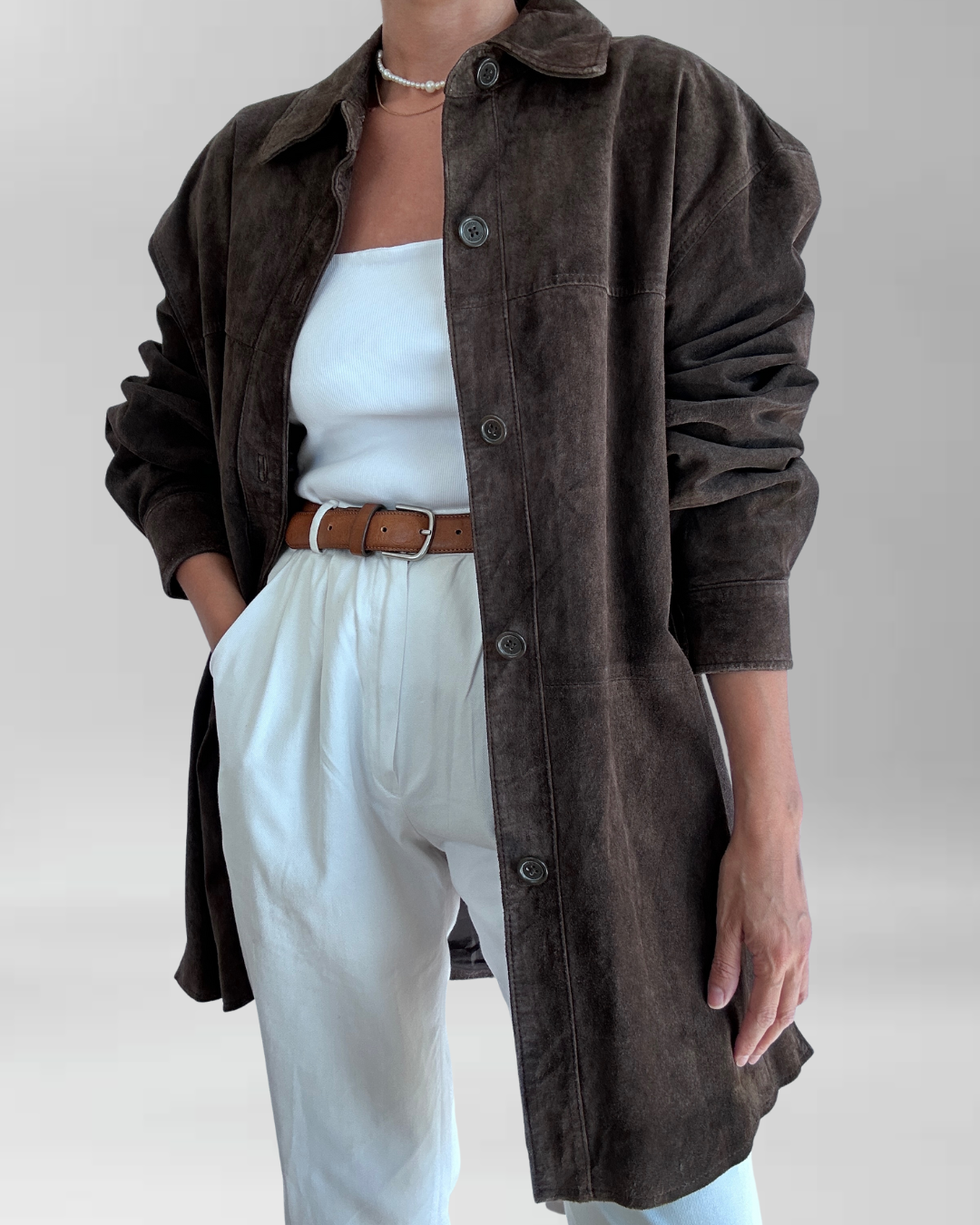 CHAQUETA GAMUZA CAFÉ I L-2XL 4