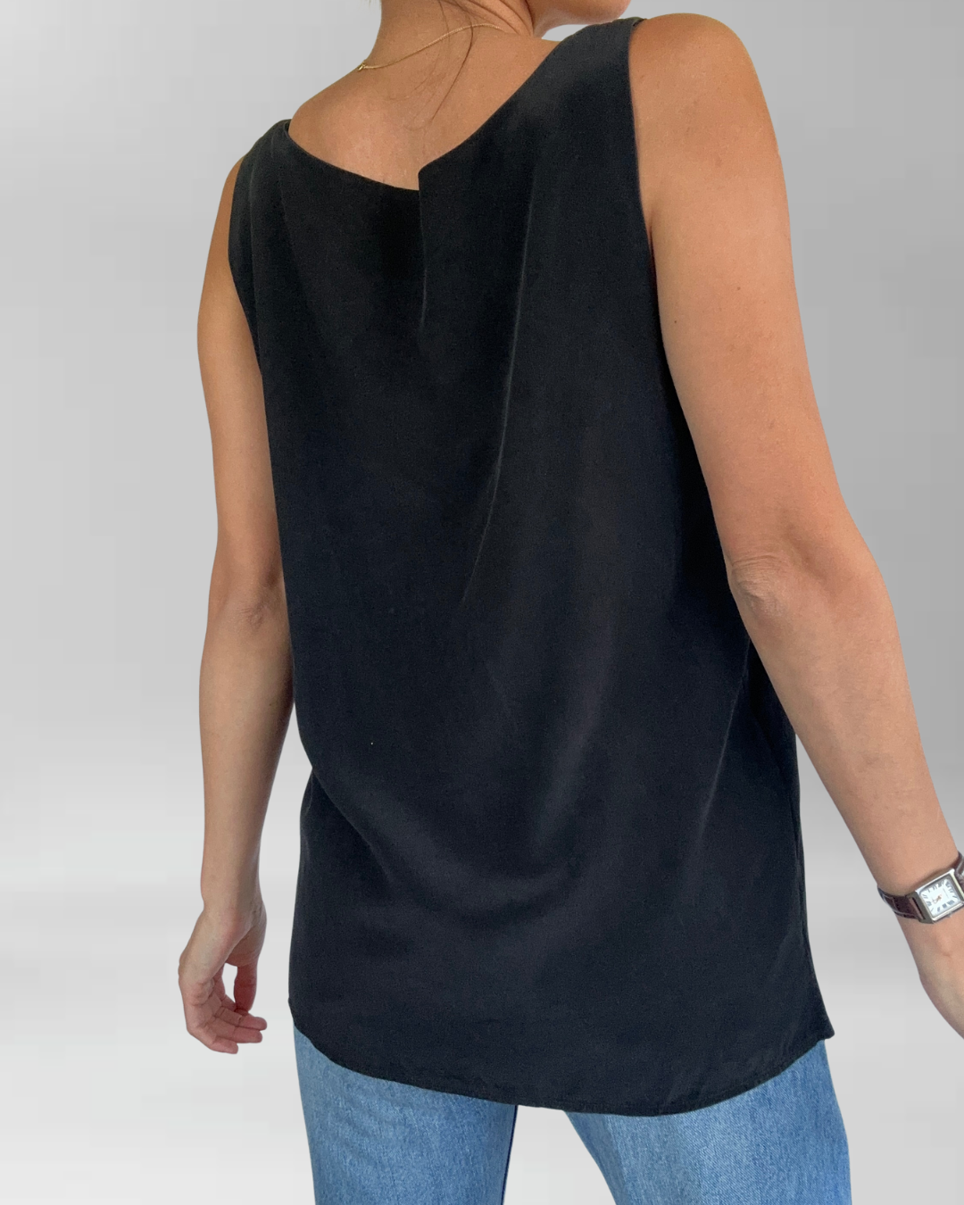 POLERA SEDA NEGRA I L 3